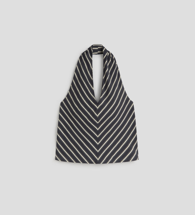 Top halter rayas