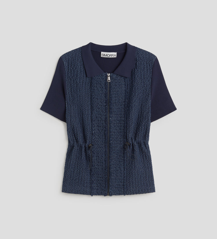 Textured knit jacket