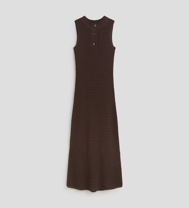Vestido midi punto