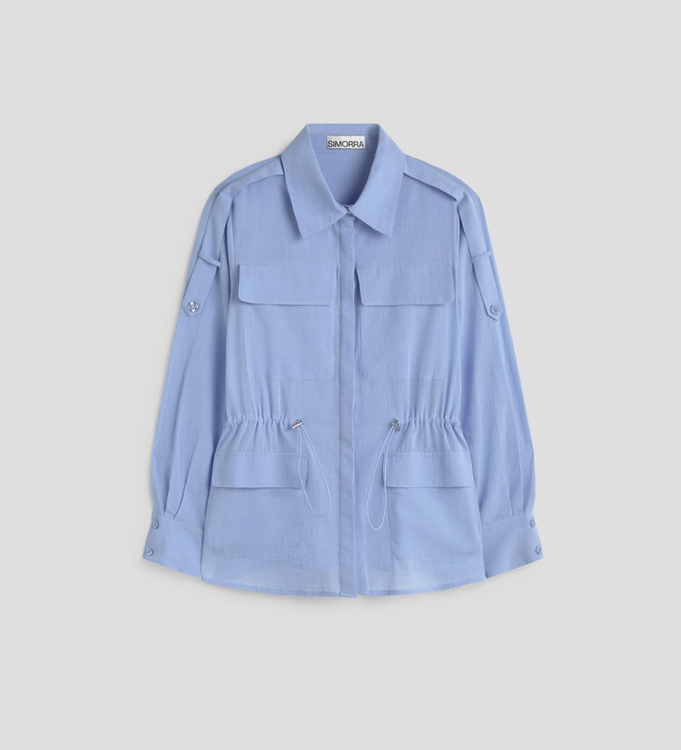 Chemise saharienne ajustée
