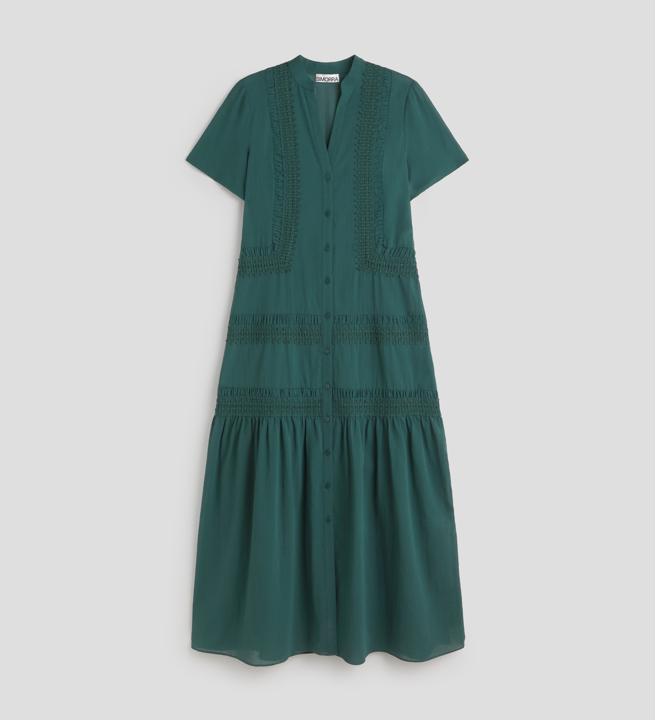 Vestido midi puntillas