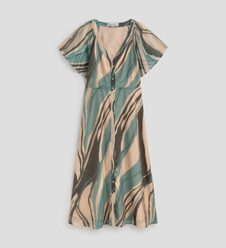 Printed a-line dress