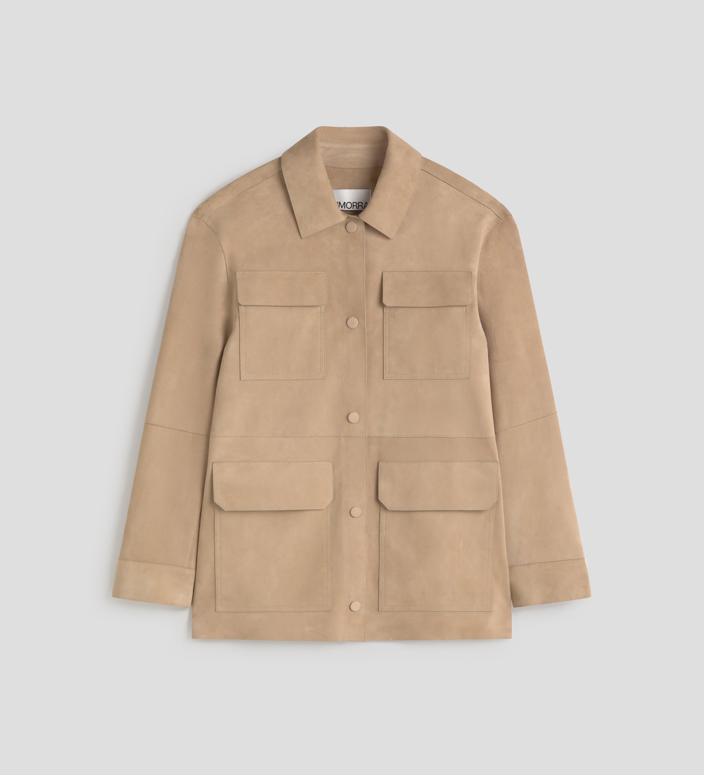 Sobrecamisa sahariana ante