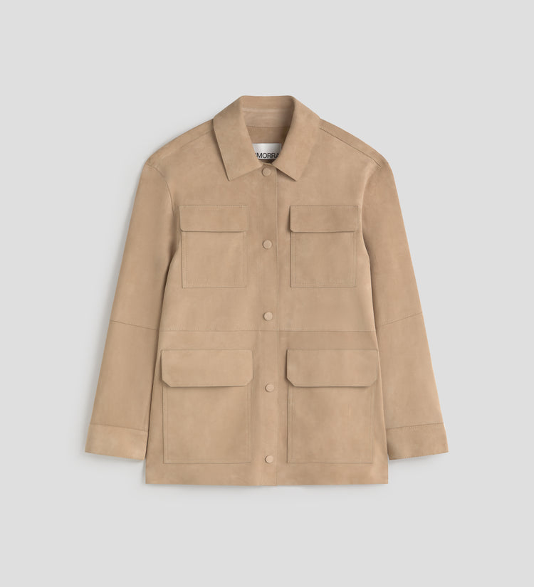 Sobrecamisa sahariana ante