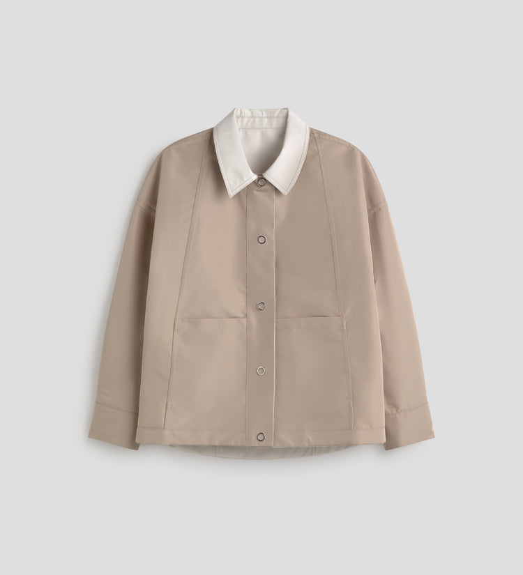 Parka courte réversible