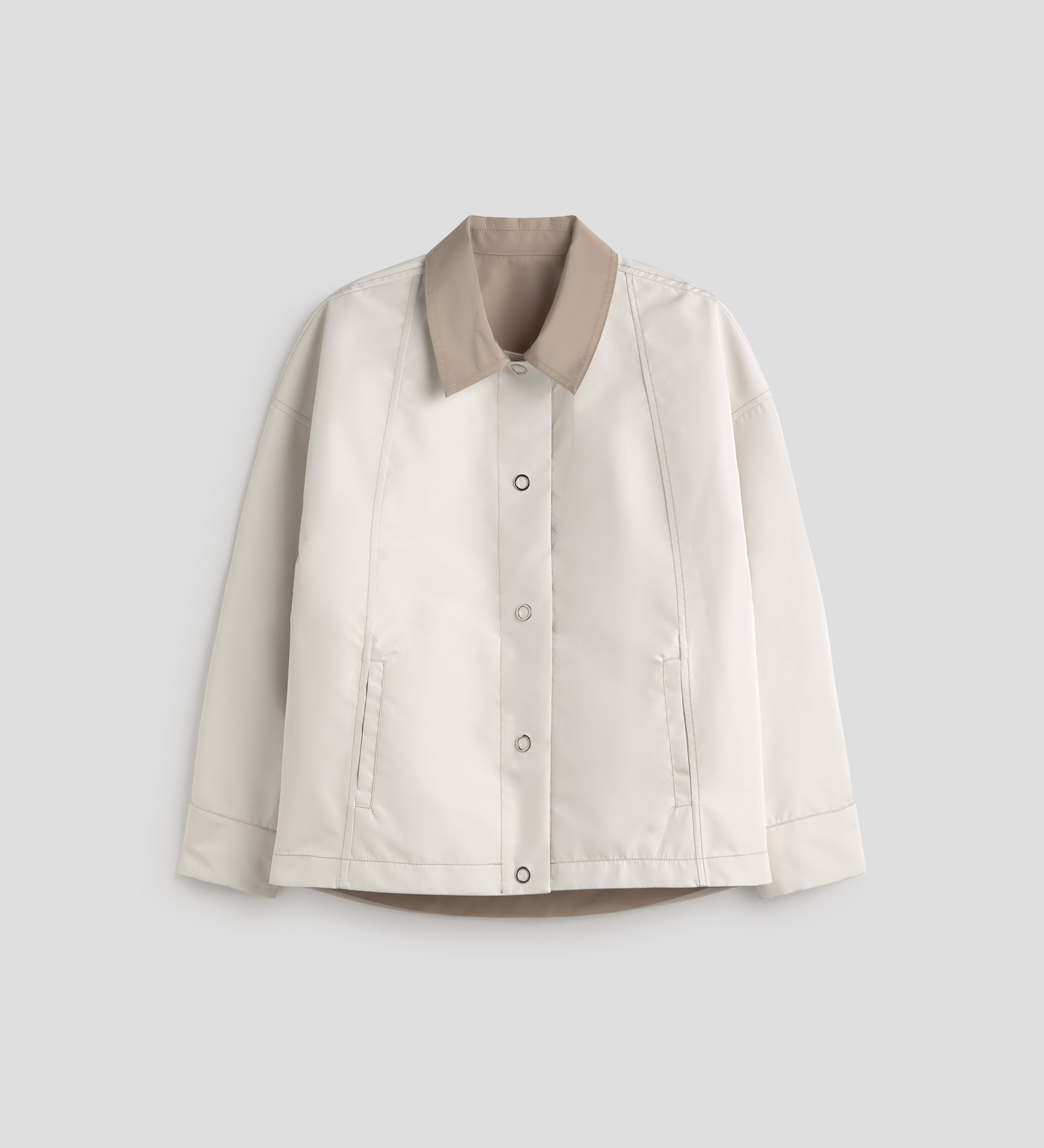 Parka corta reversible