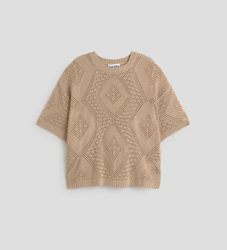 Pull en maille ajourée