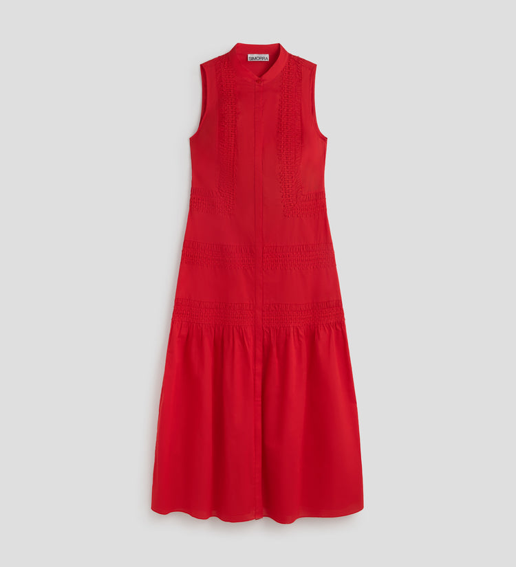 Vestido midi puntillas