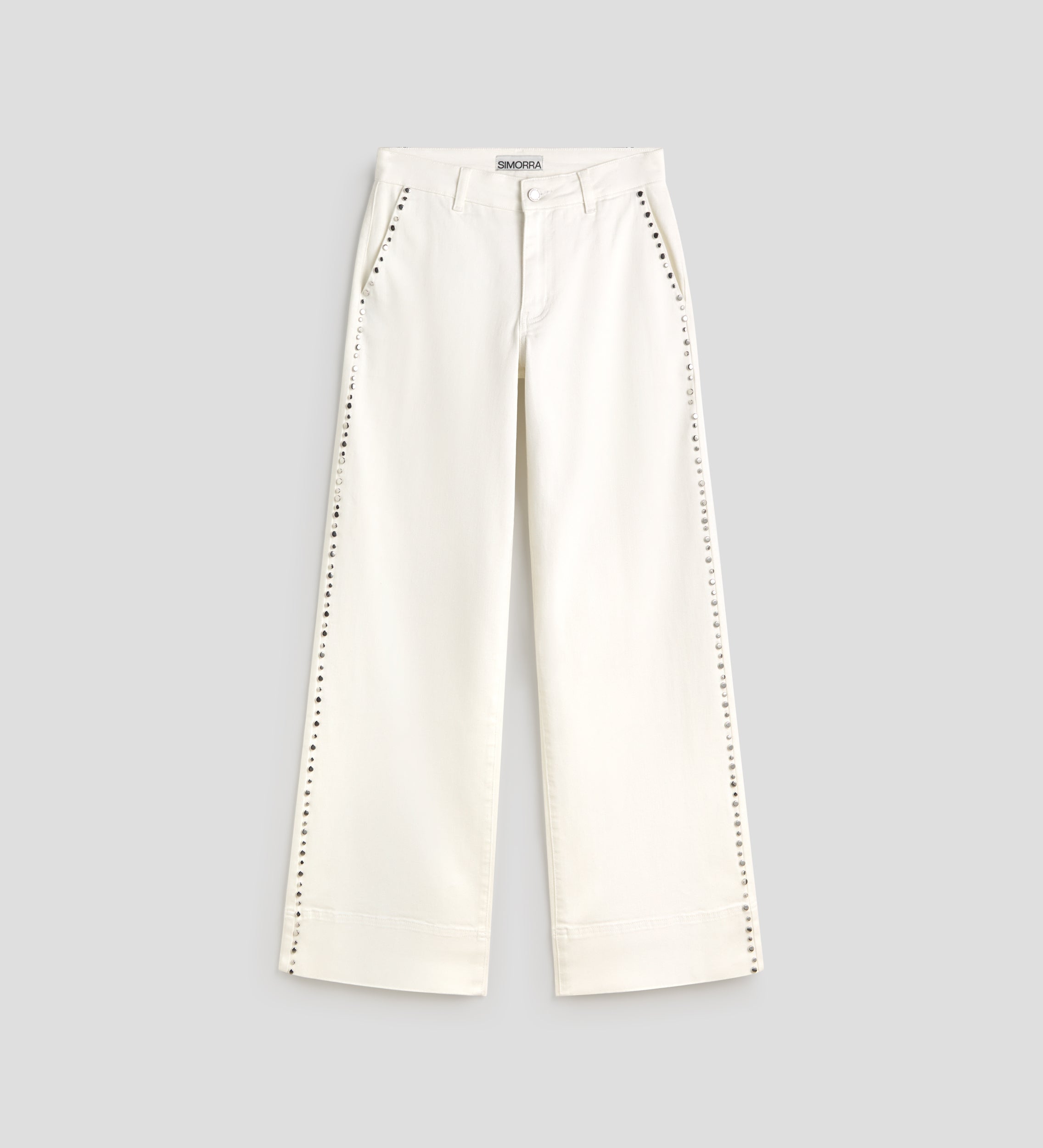 Jean droit rivets