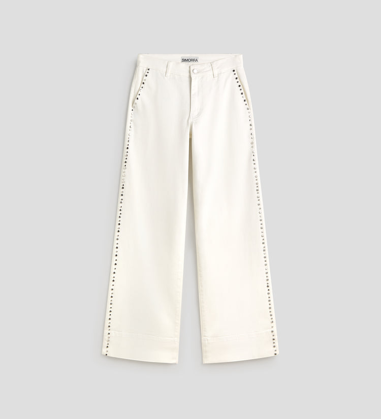 Jean droit rivets