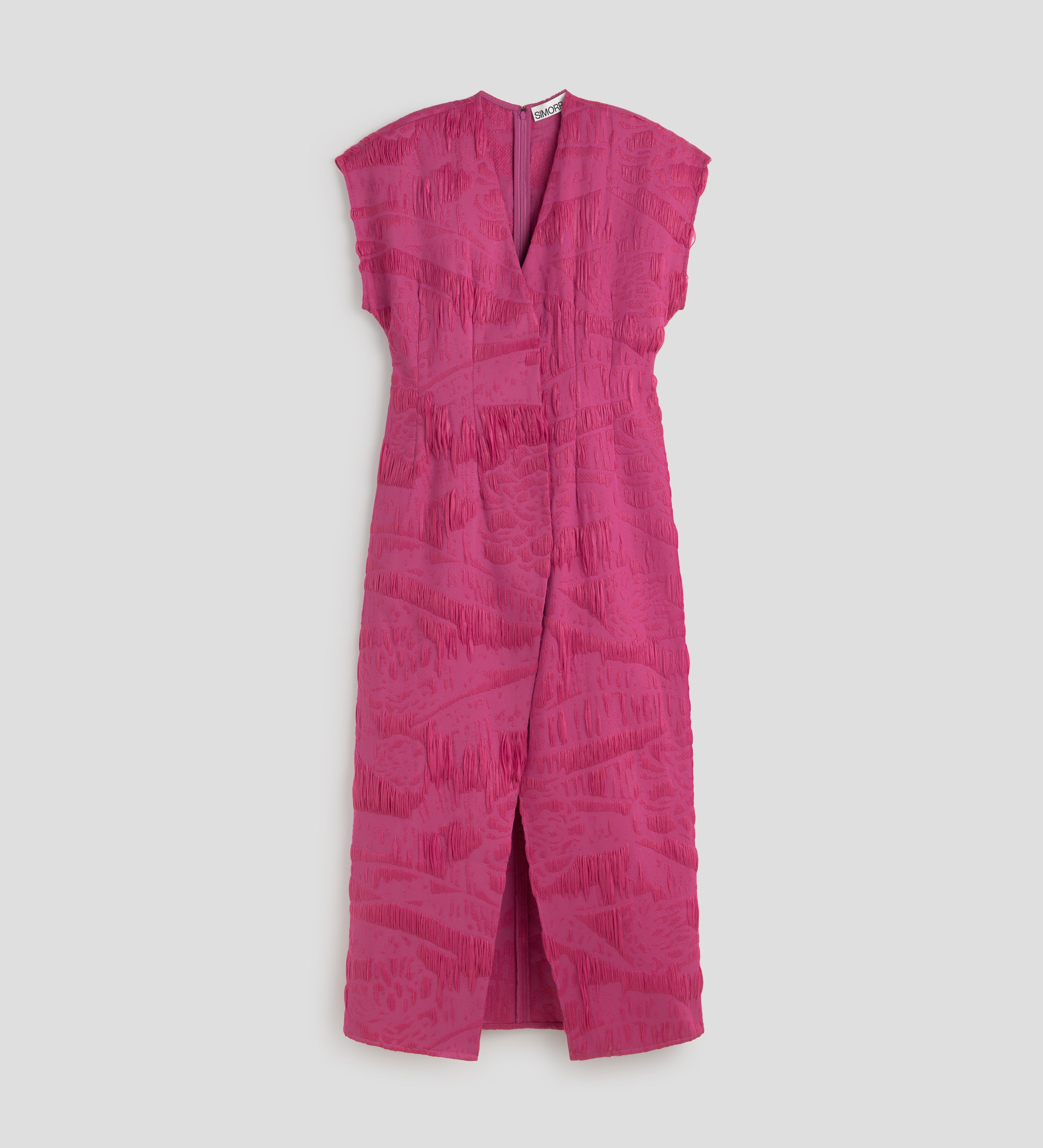 Jacquard wrap dress