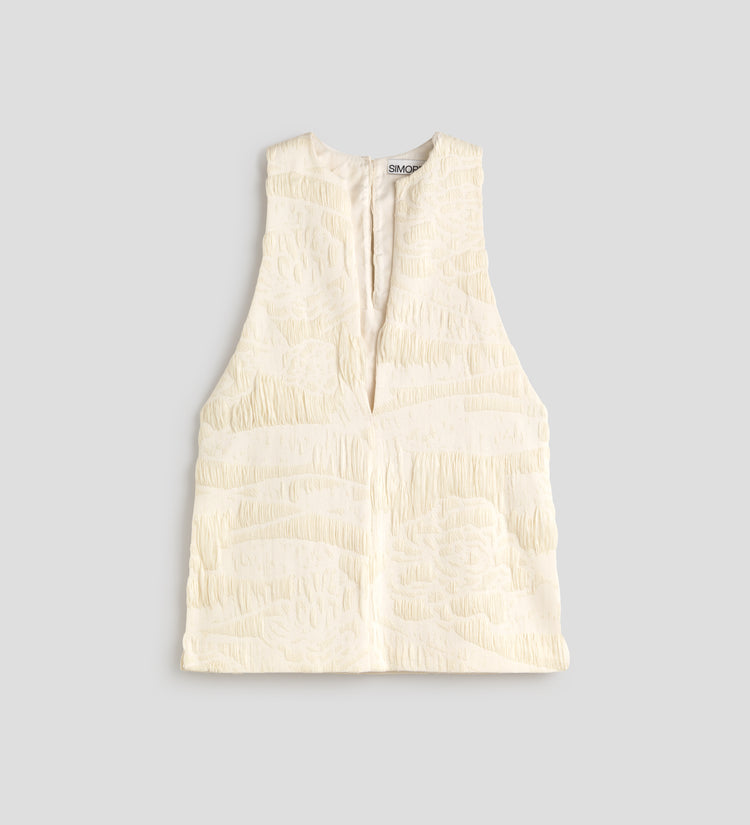Jacquard texture top