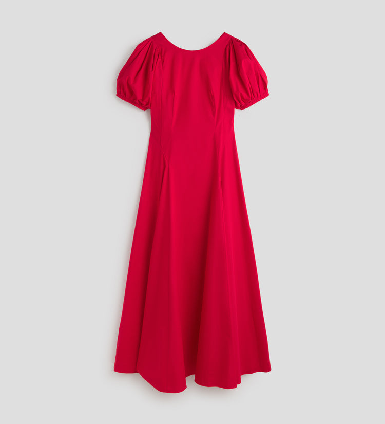 Robe longue manches bouffantes
