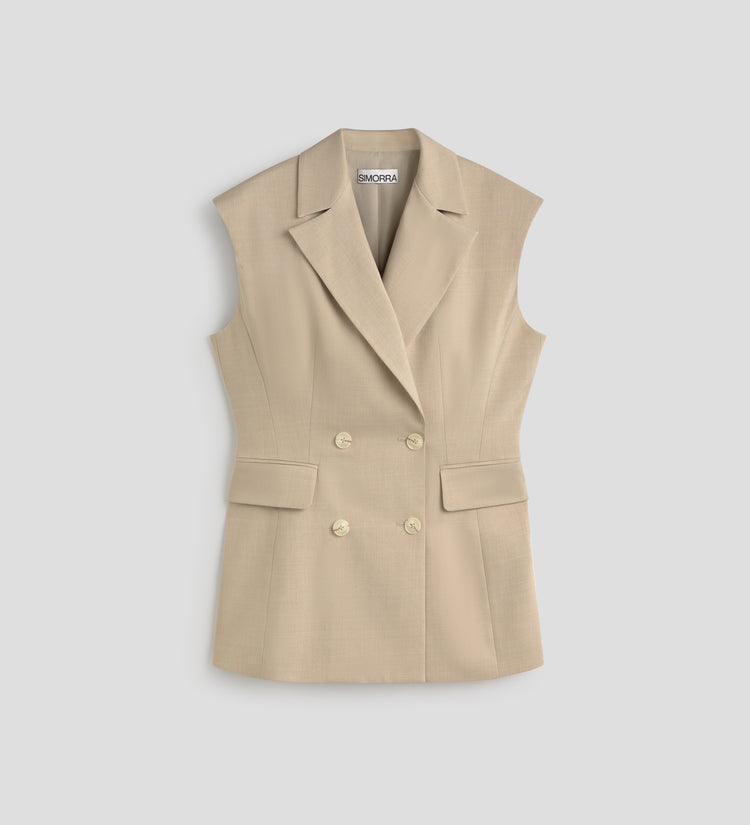 Gilet à double boutonnage