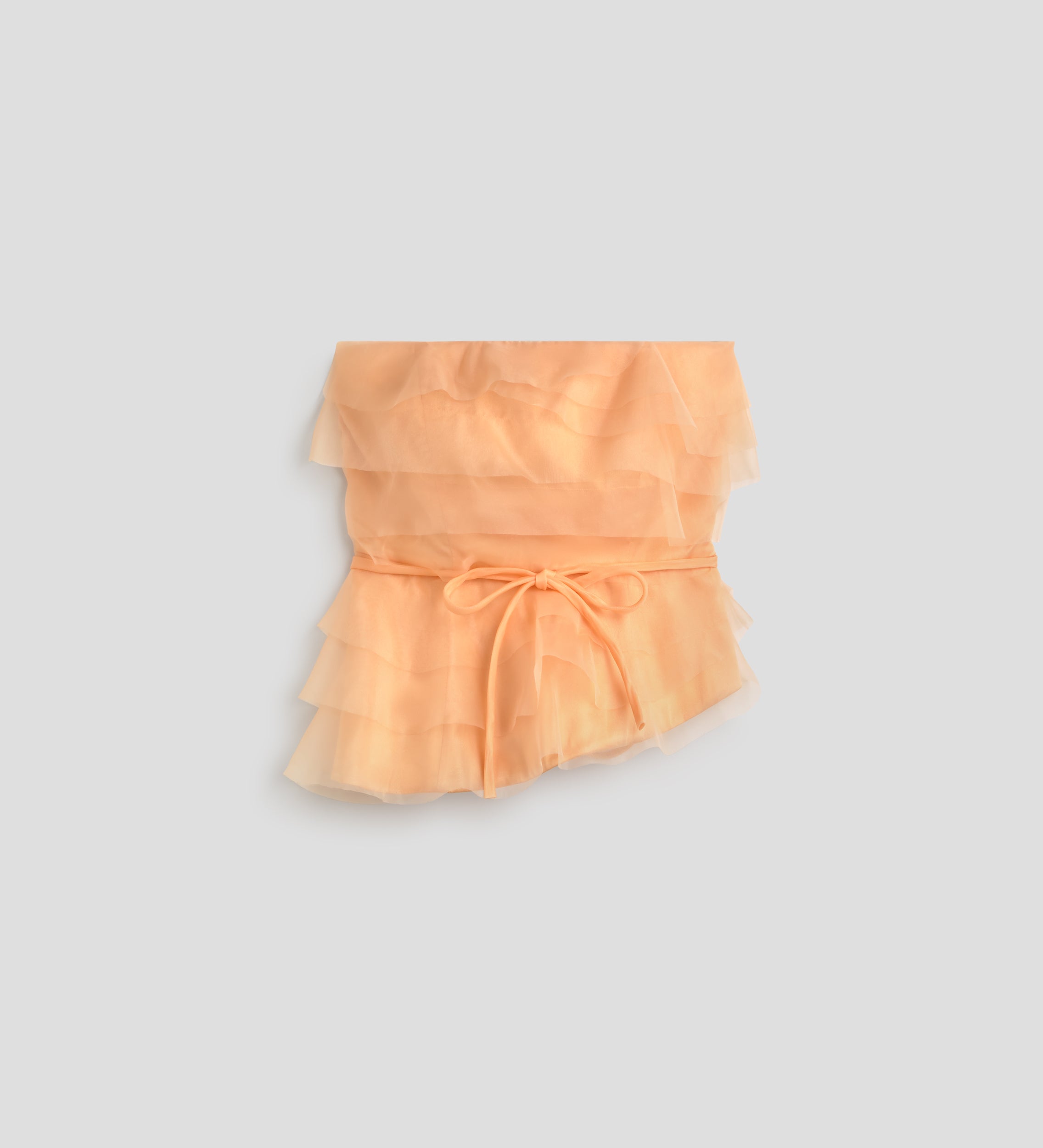 Top asymétrique organza