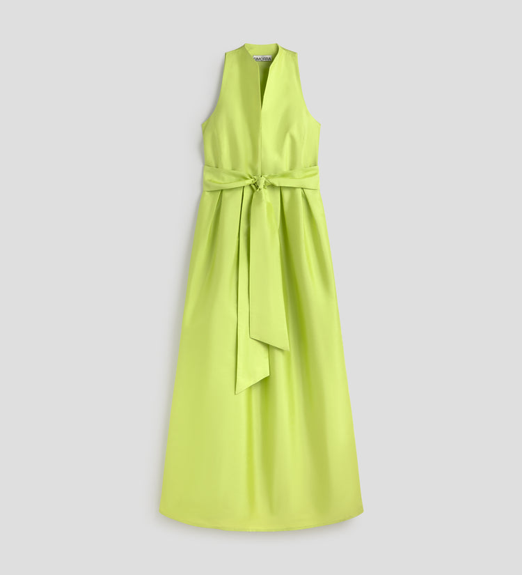 Robe longue en taffetas