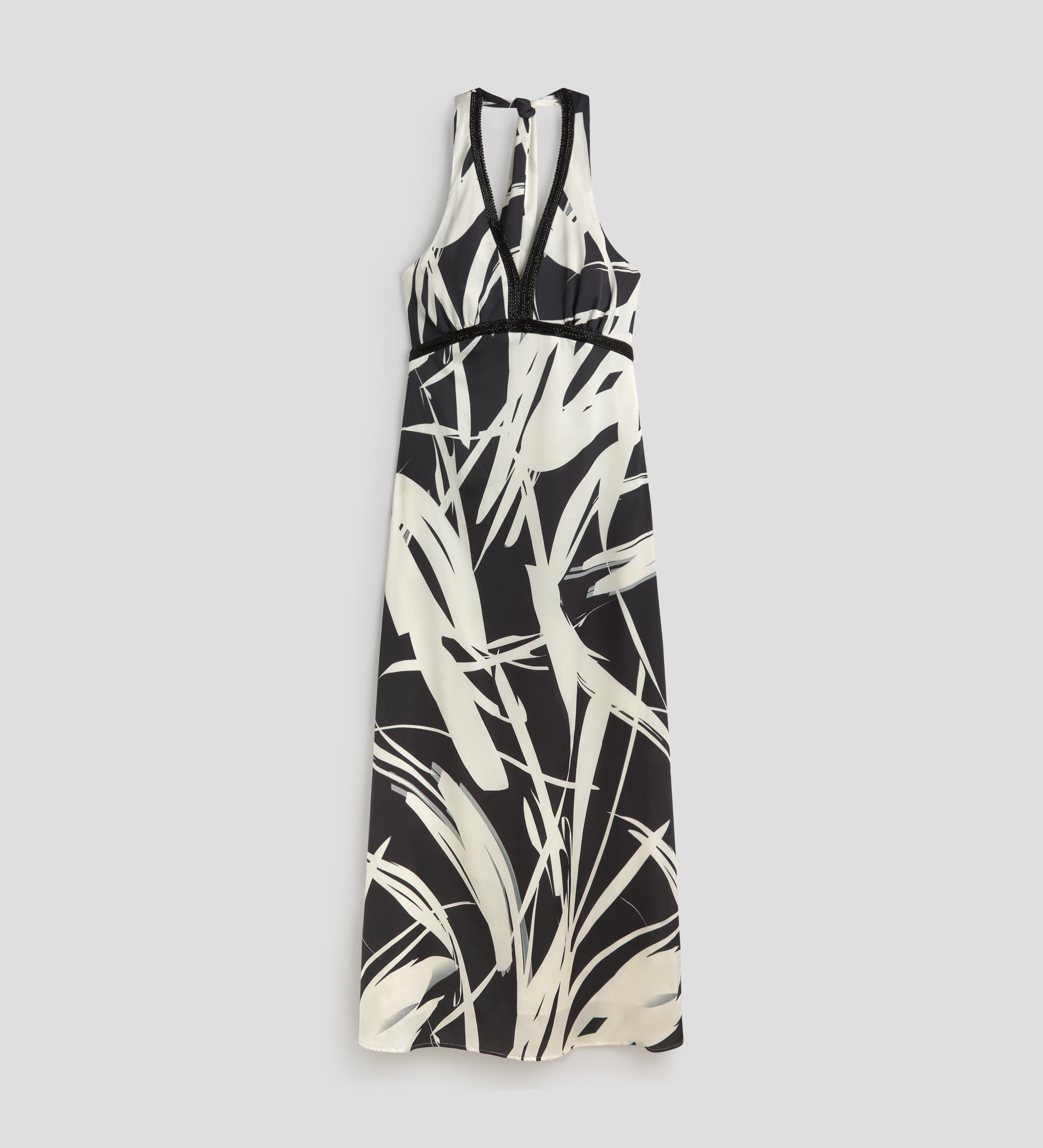 Robe longue en satin
