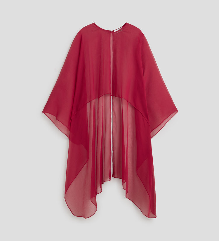 Poncho en mousseline