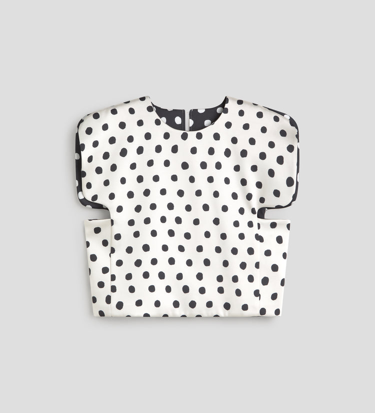 Top en satin imprimé