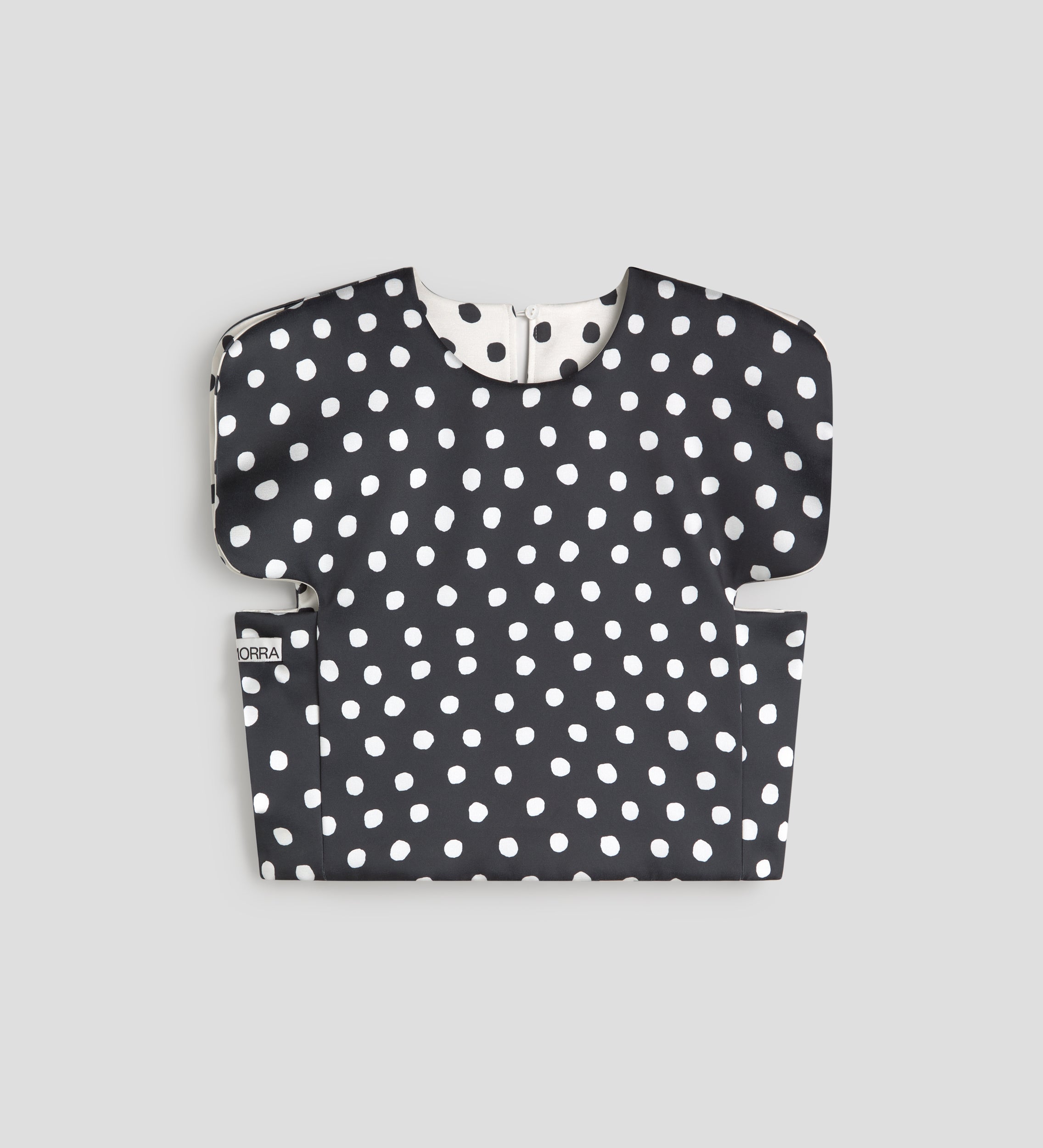 Top satén estampado