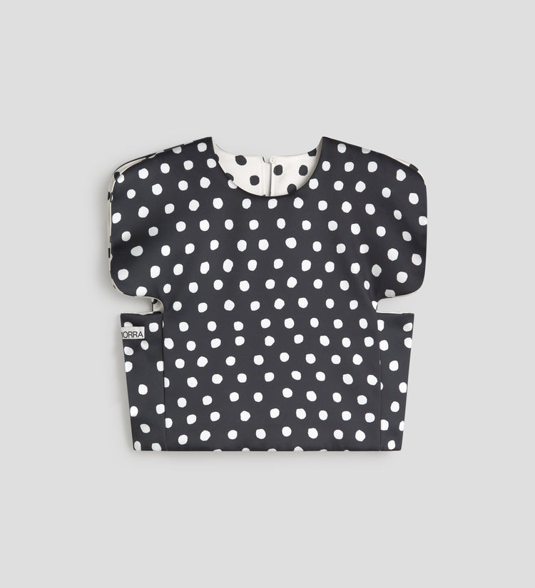 Top en satin imprimé