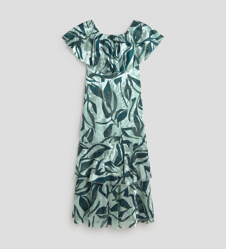 Vestido largo estampado