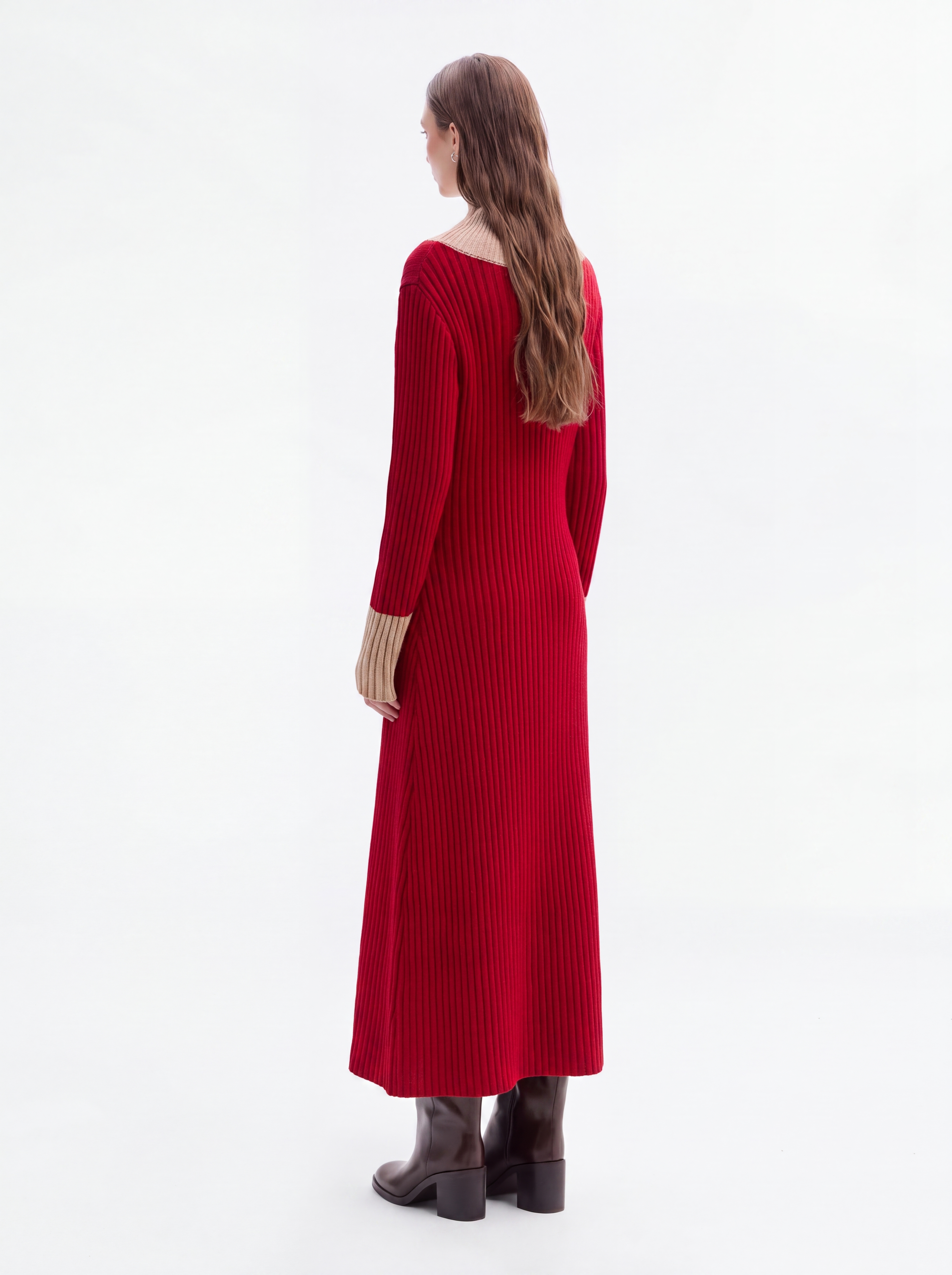Ribbed knit dress