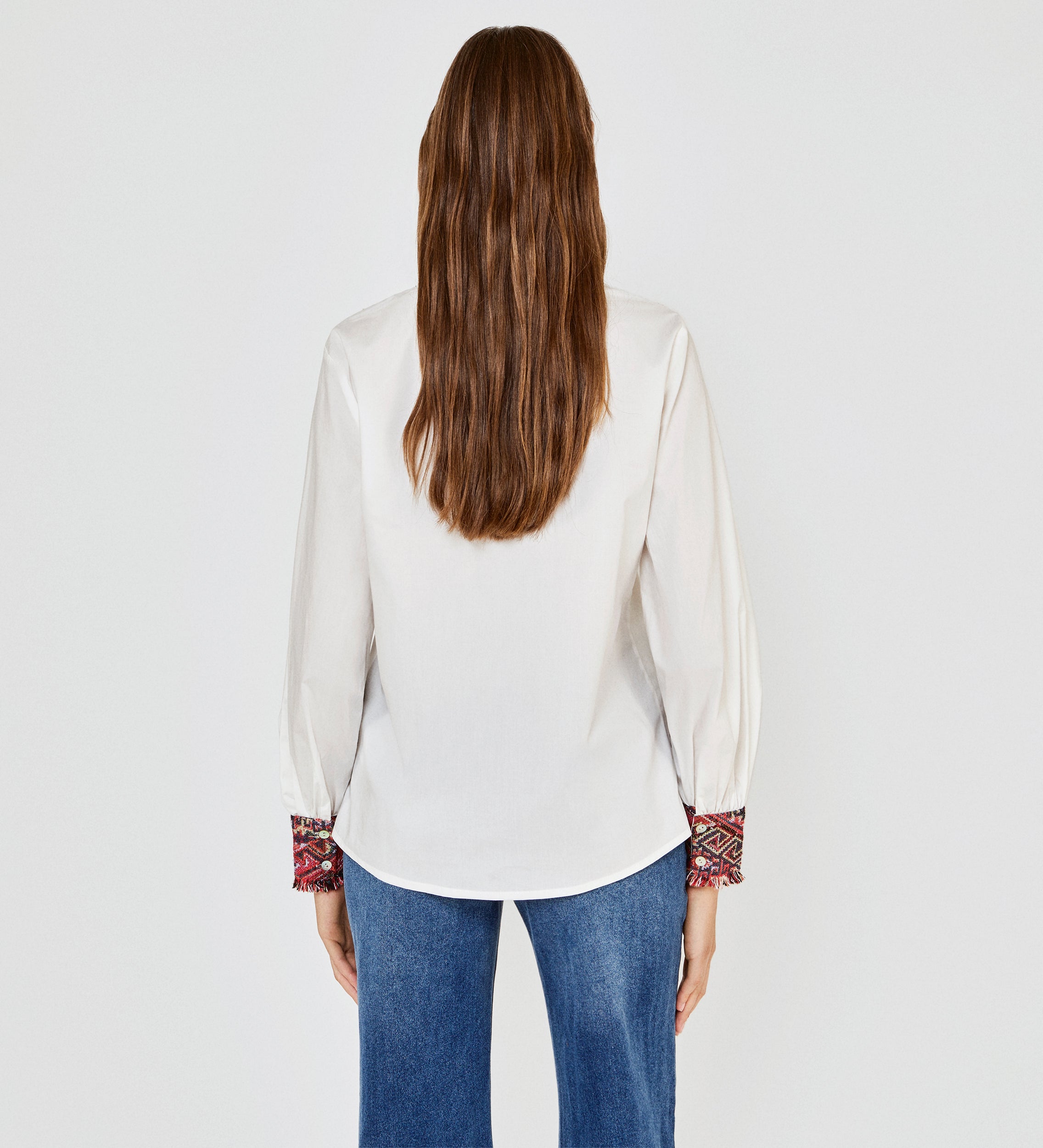 Camisa algodón jacquard