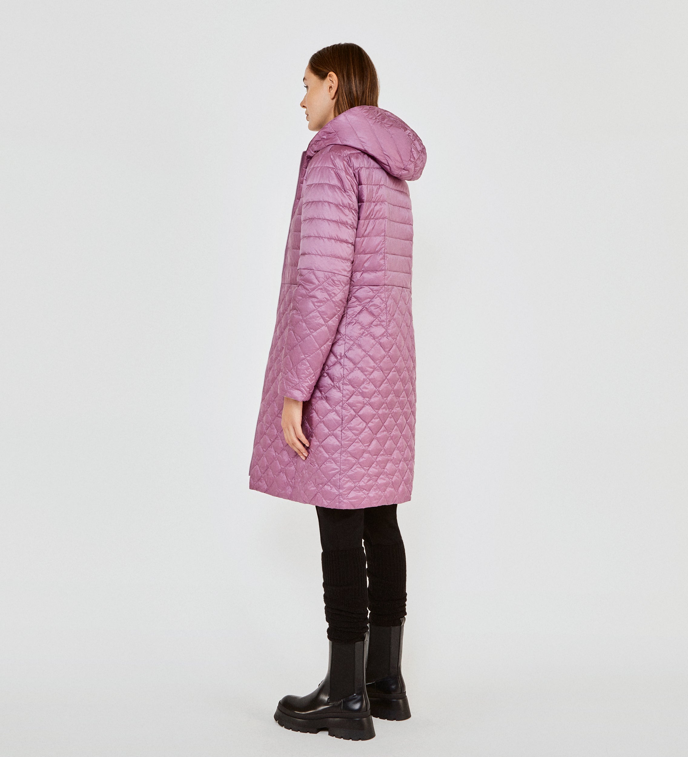 Parka larga capucha