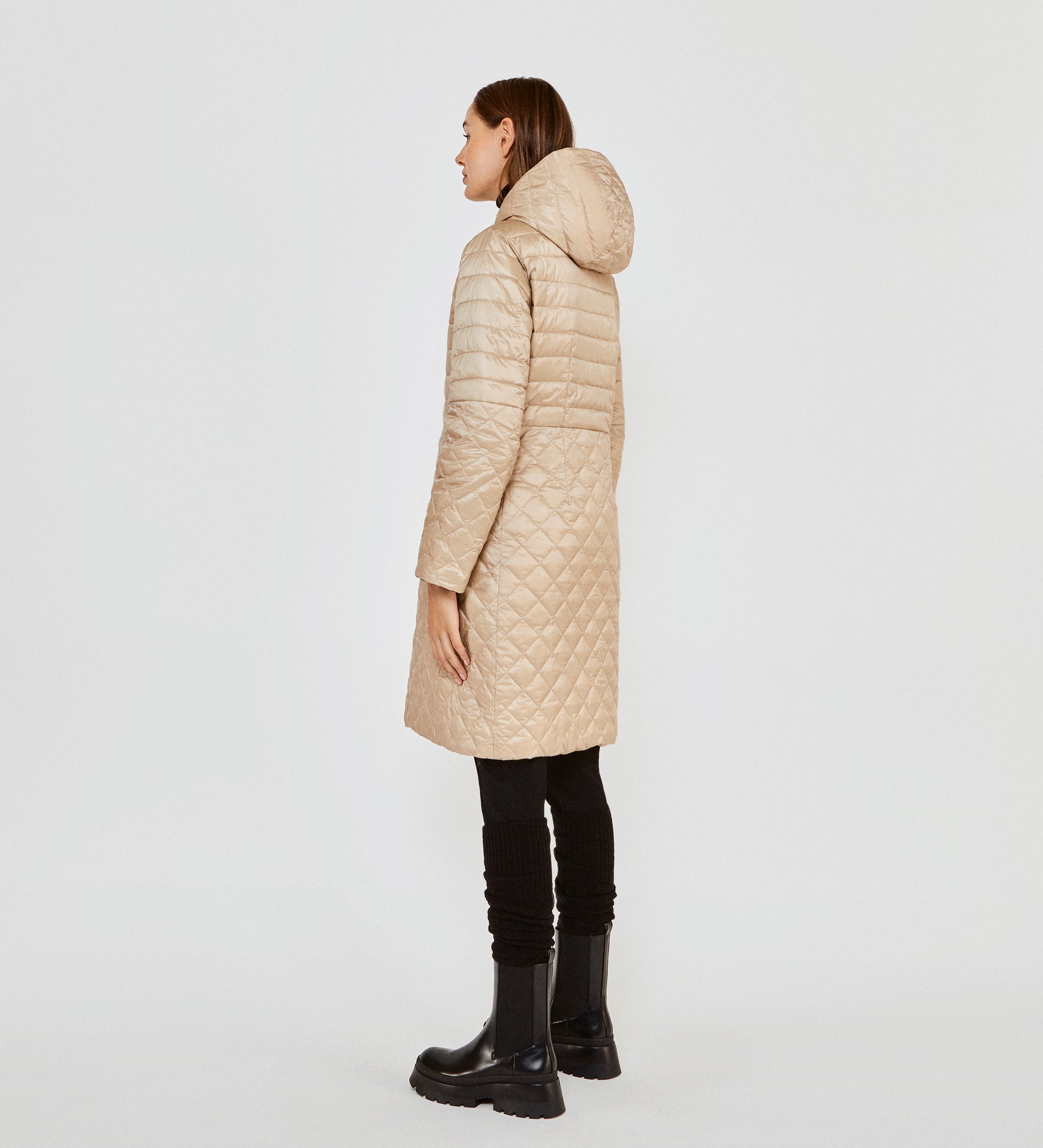 Long hooded parka