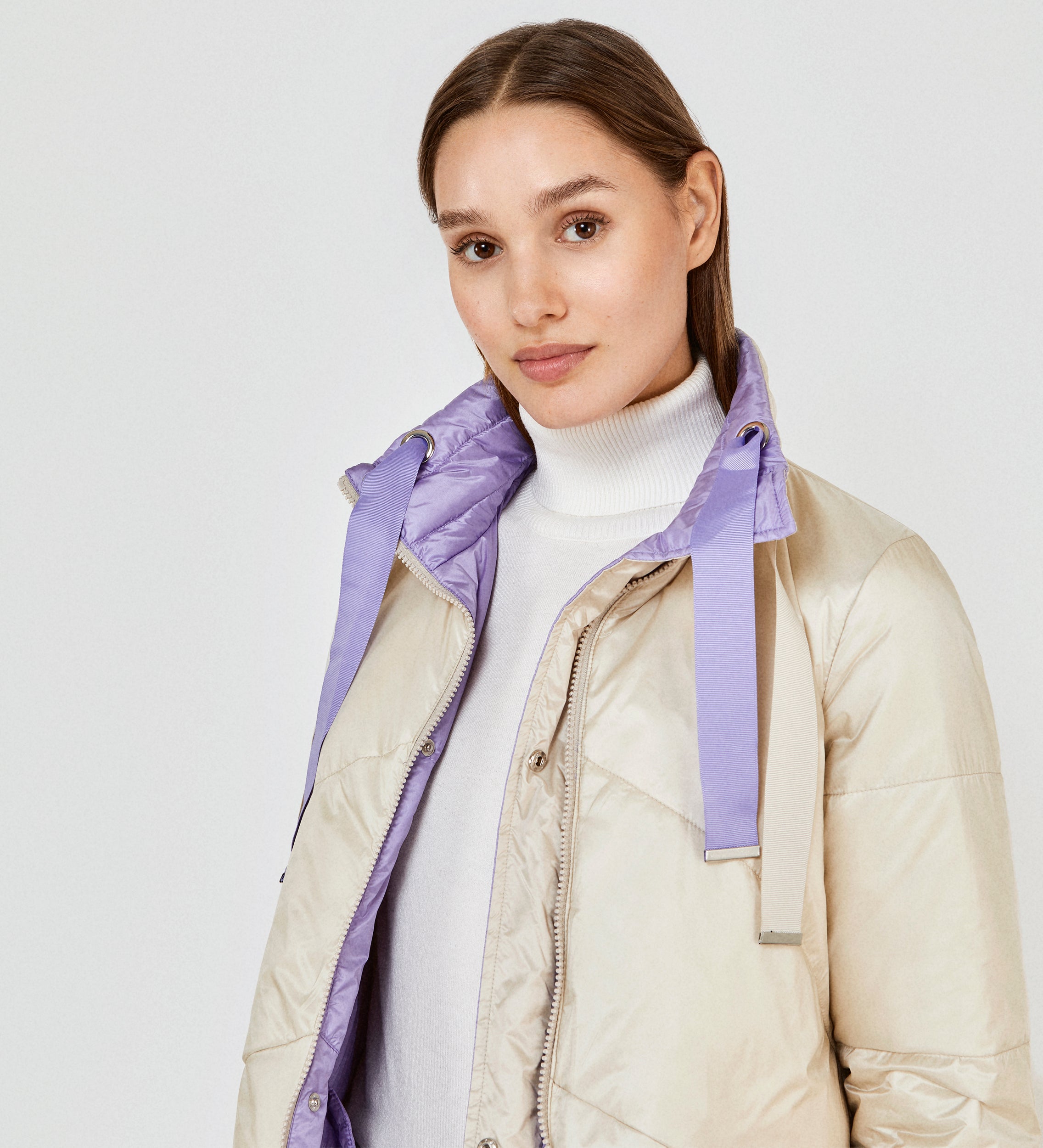 Parka corta reversible