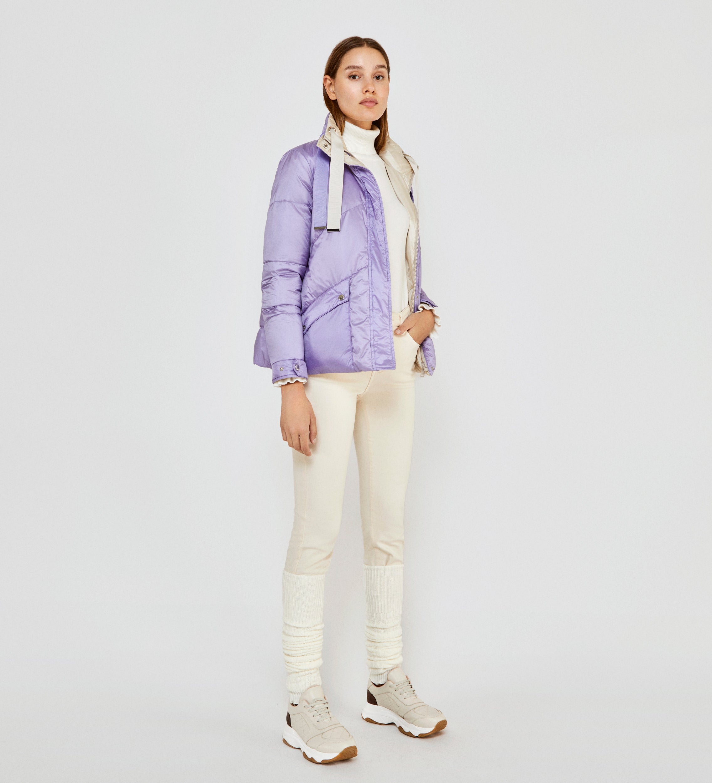 Parka corta reversible