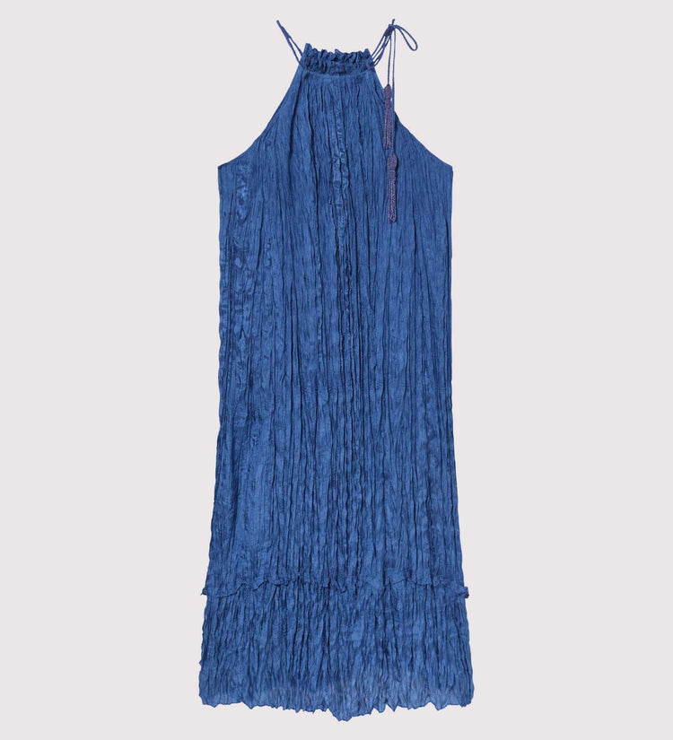 Vestido halter largo