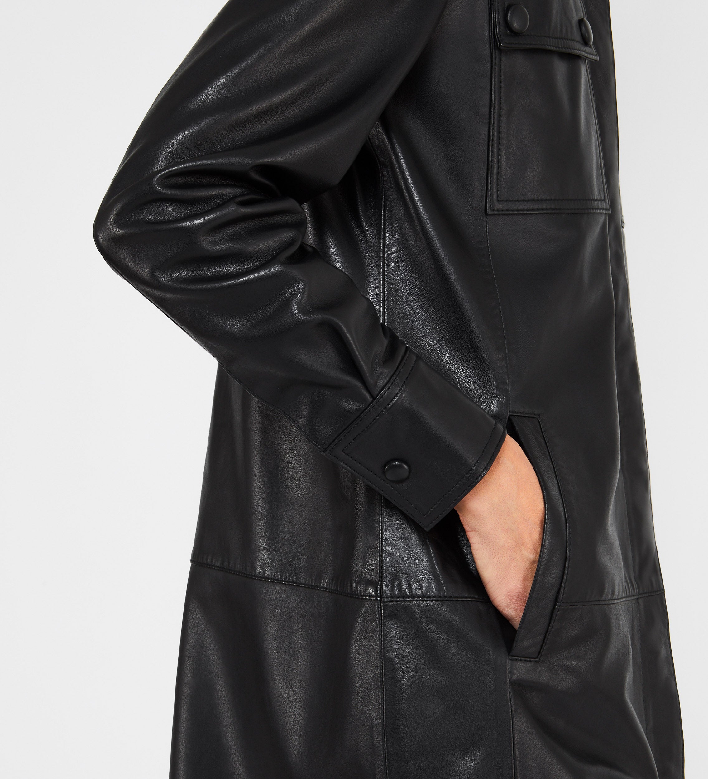 Levita napa cuello camisero