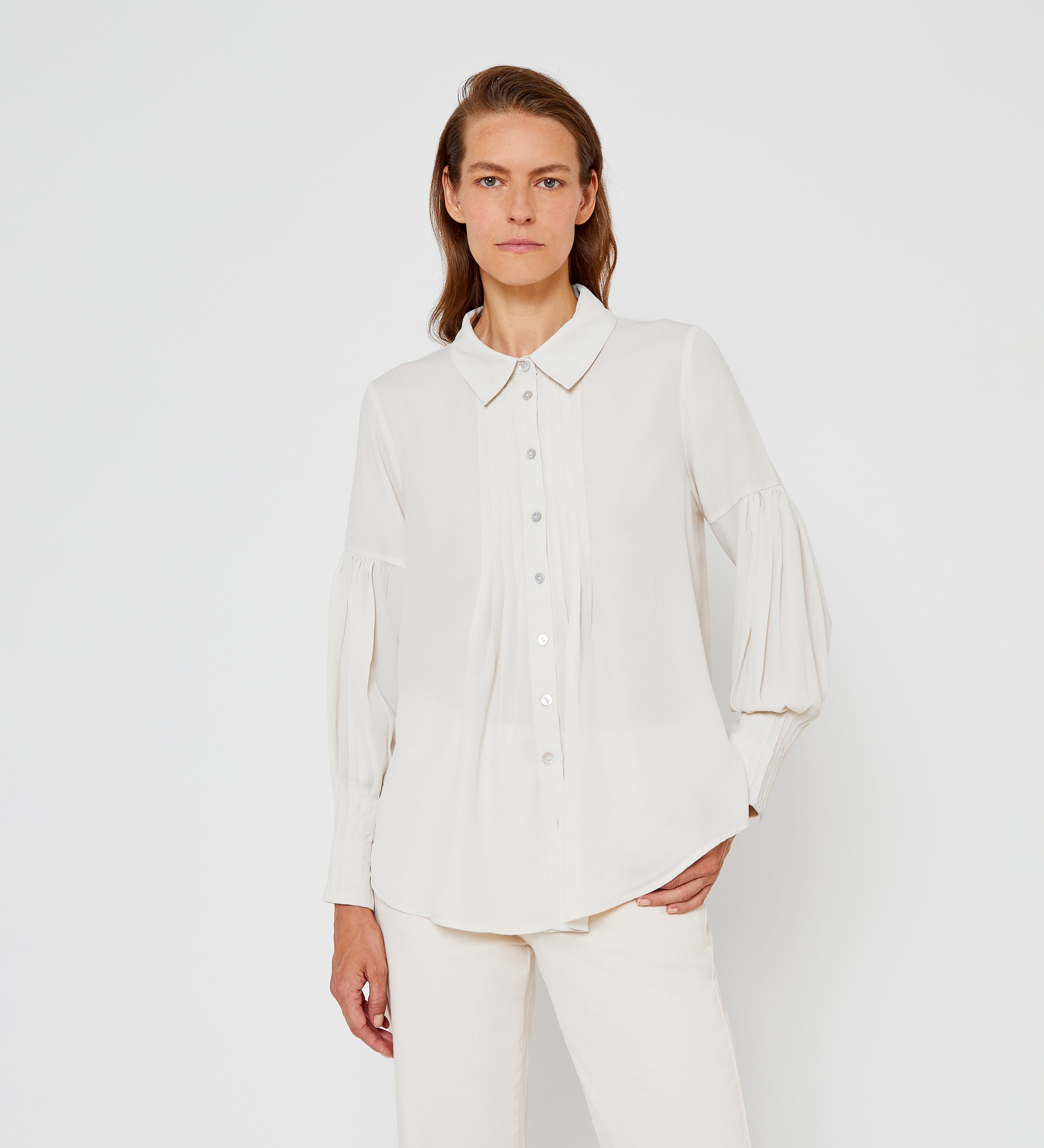 Blusa manga abullonada