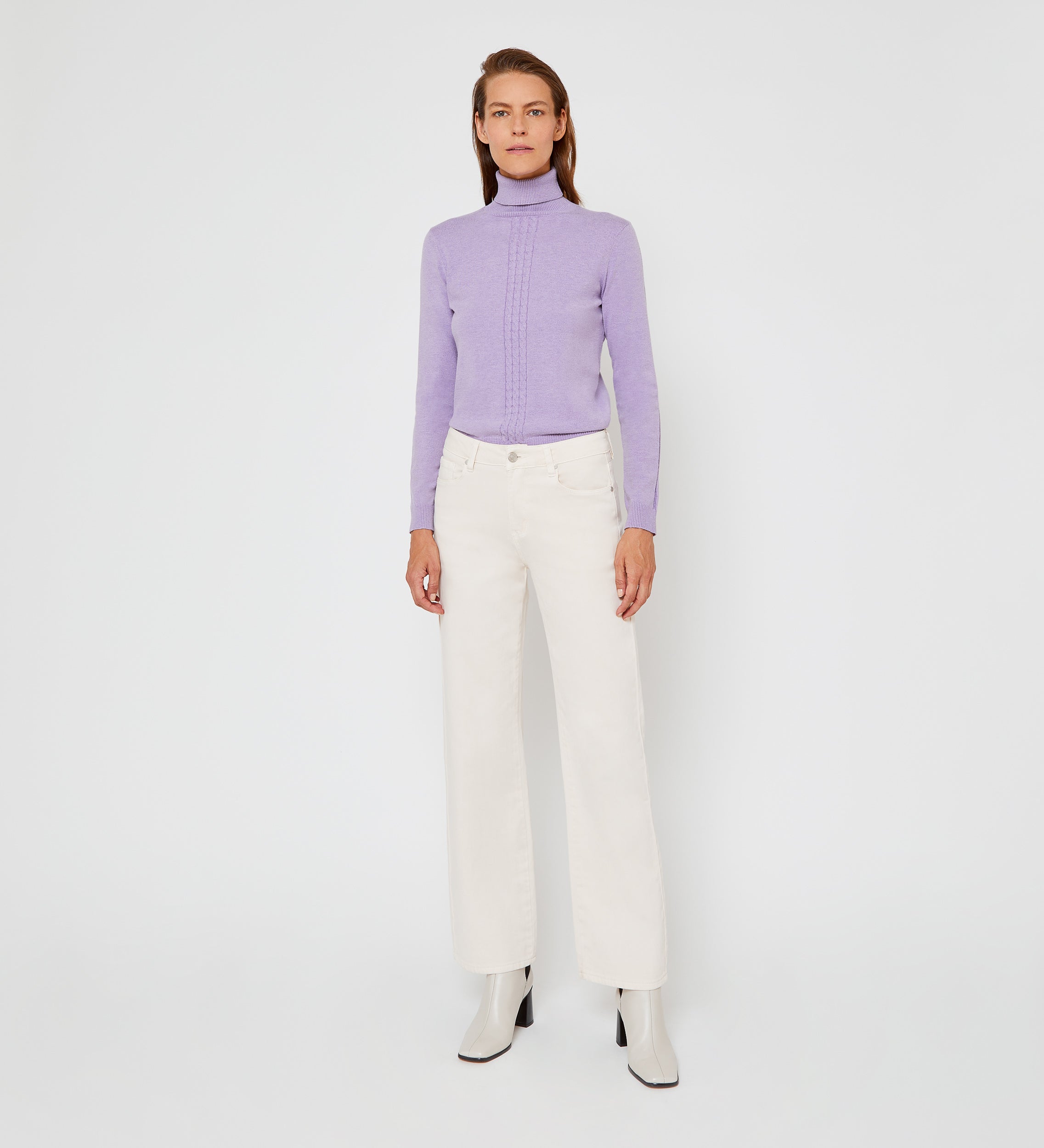 Wide jean pants