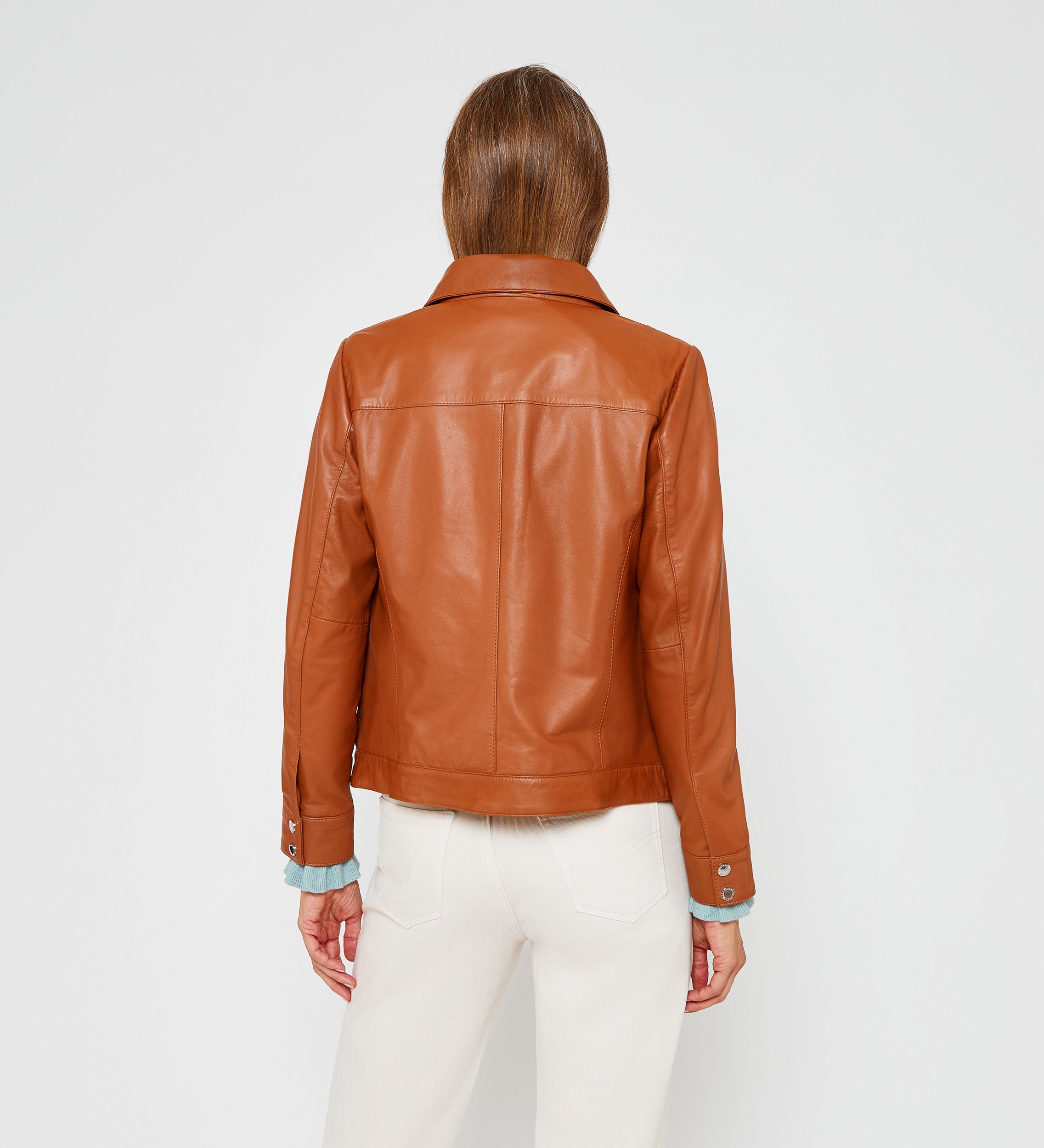 Chaqueta corta piel