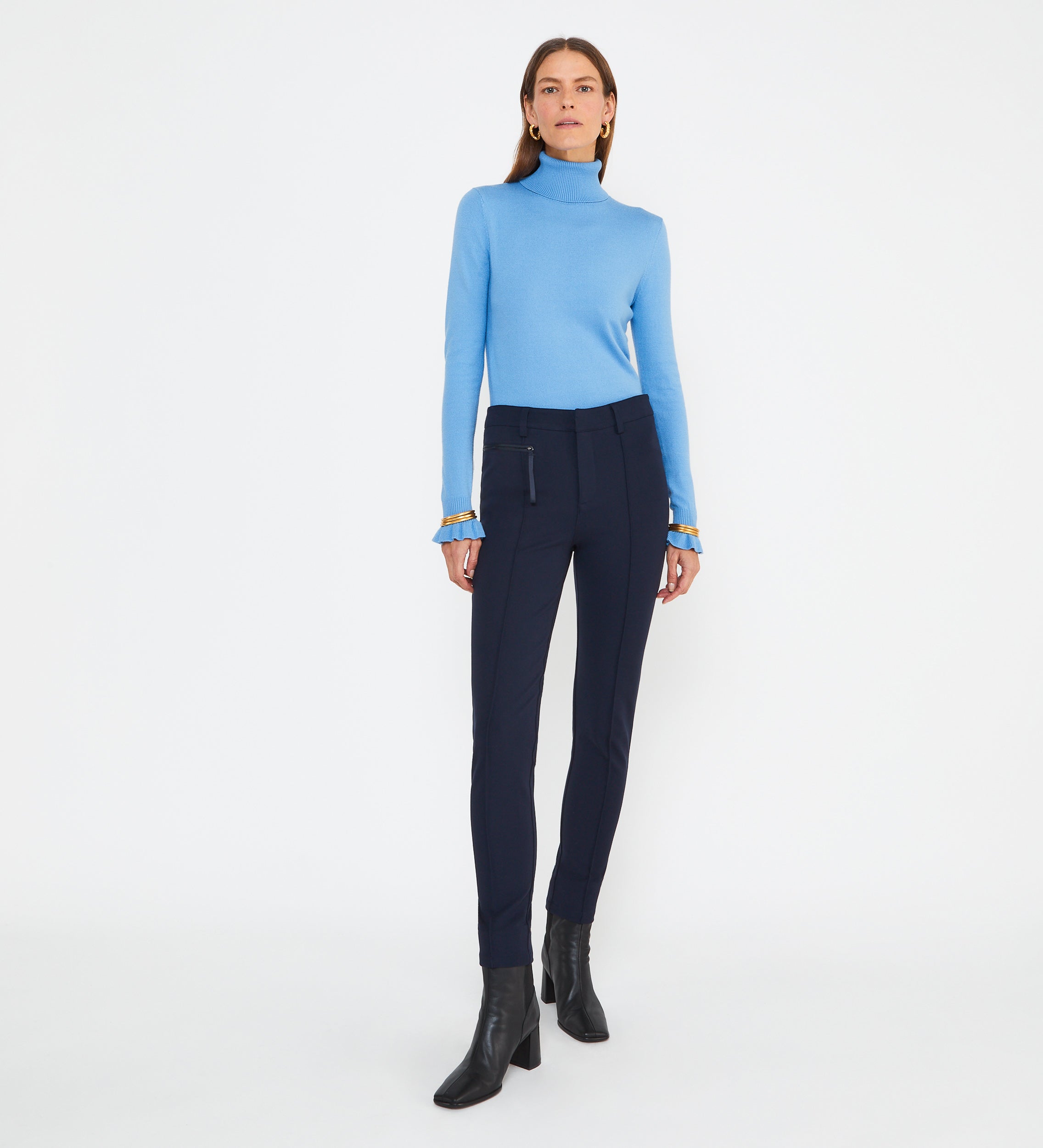 Slim fit stretch trousers
