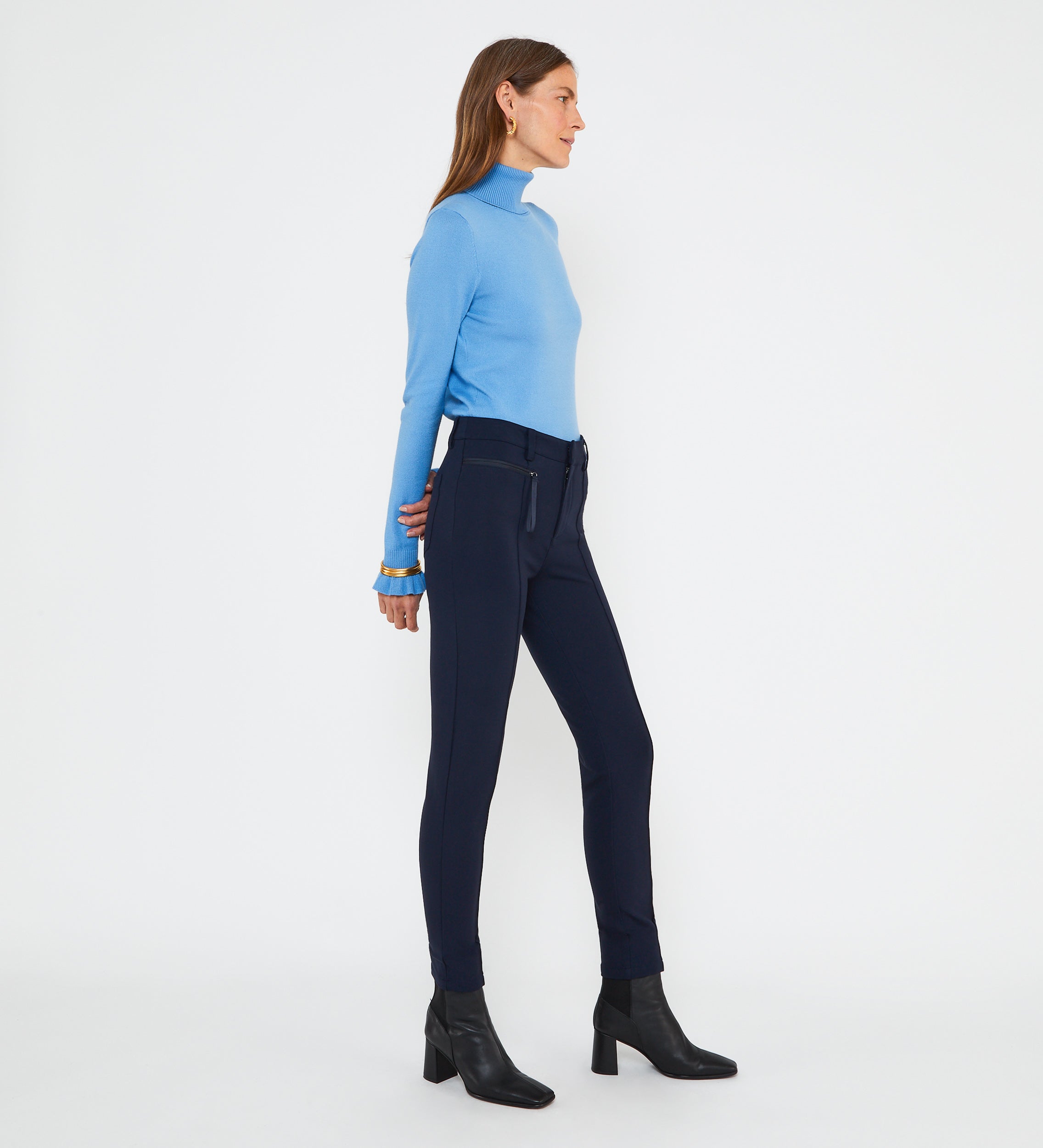 Slim fit stretch trousers