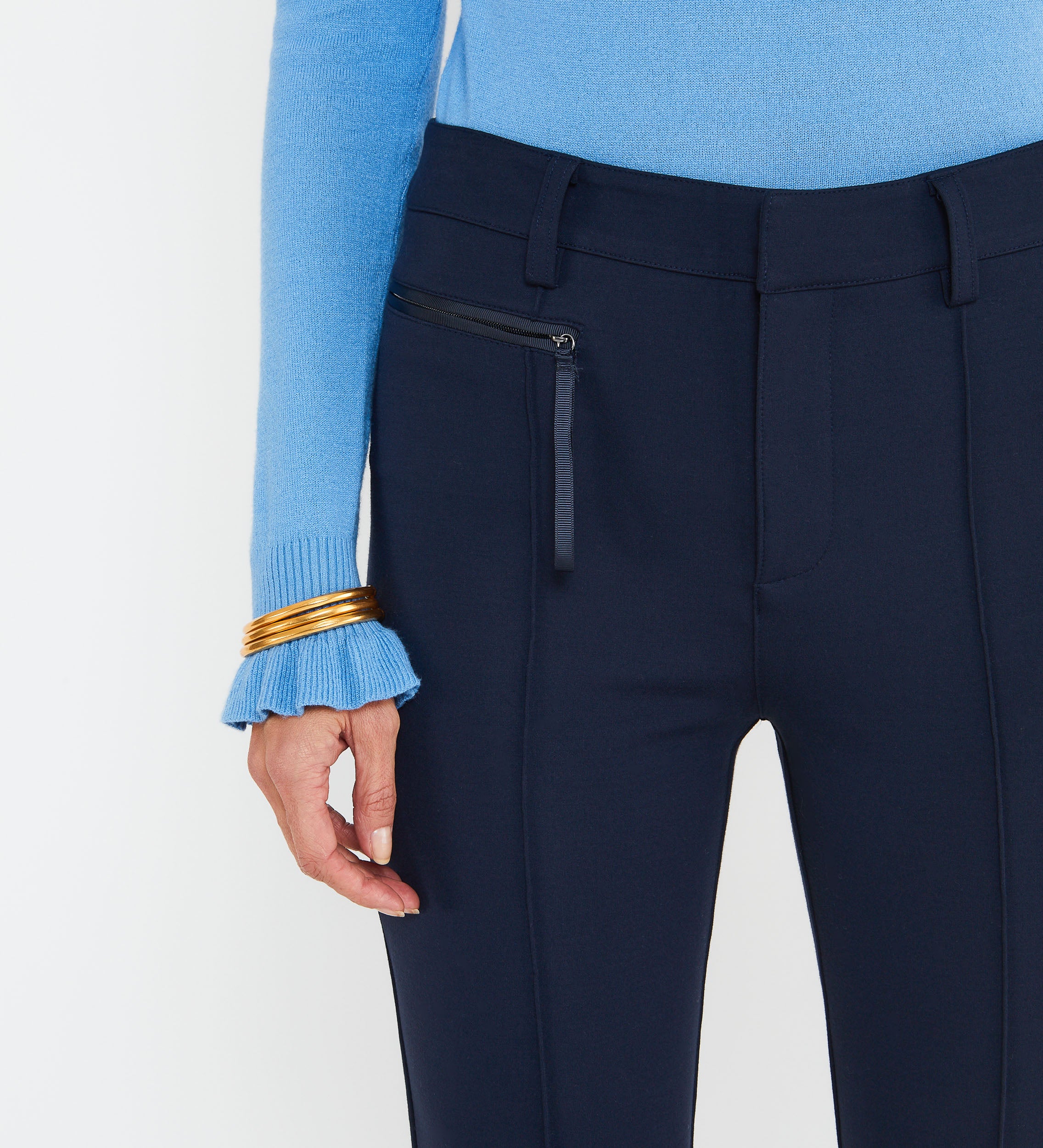 Slim fit stretch trousers
