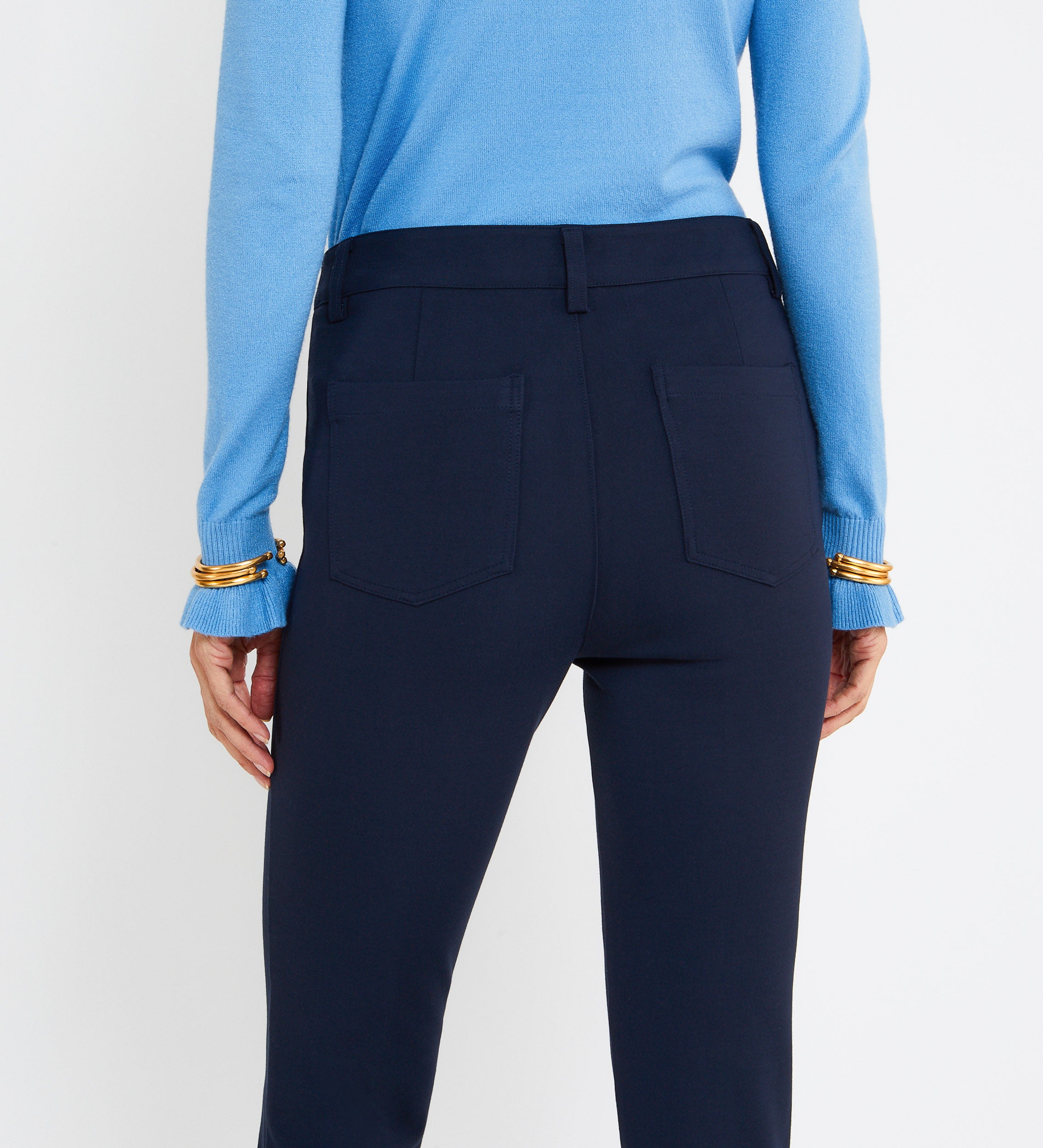 Slim fit stretch trousers