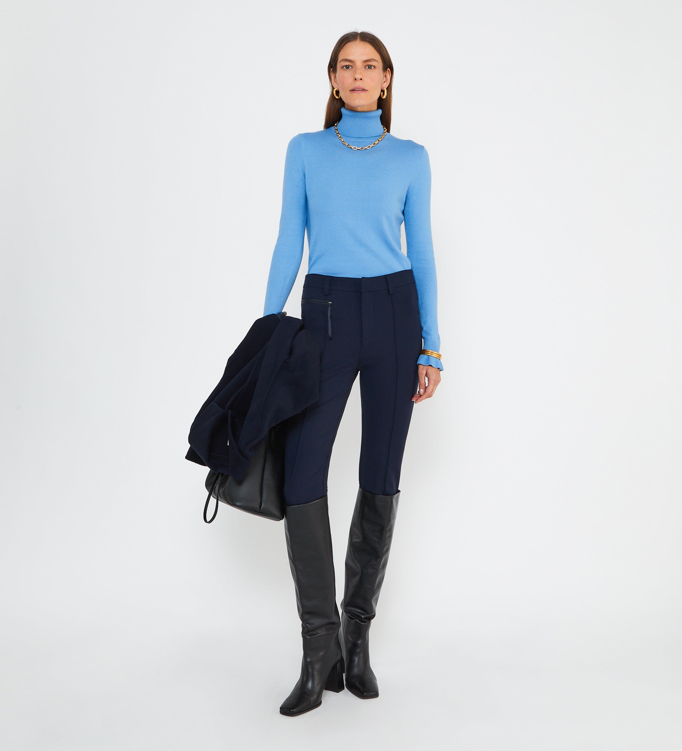 Slim fit stretch trousers