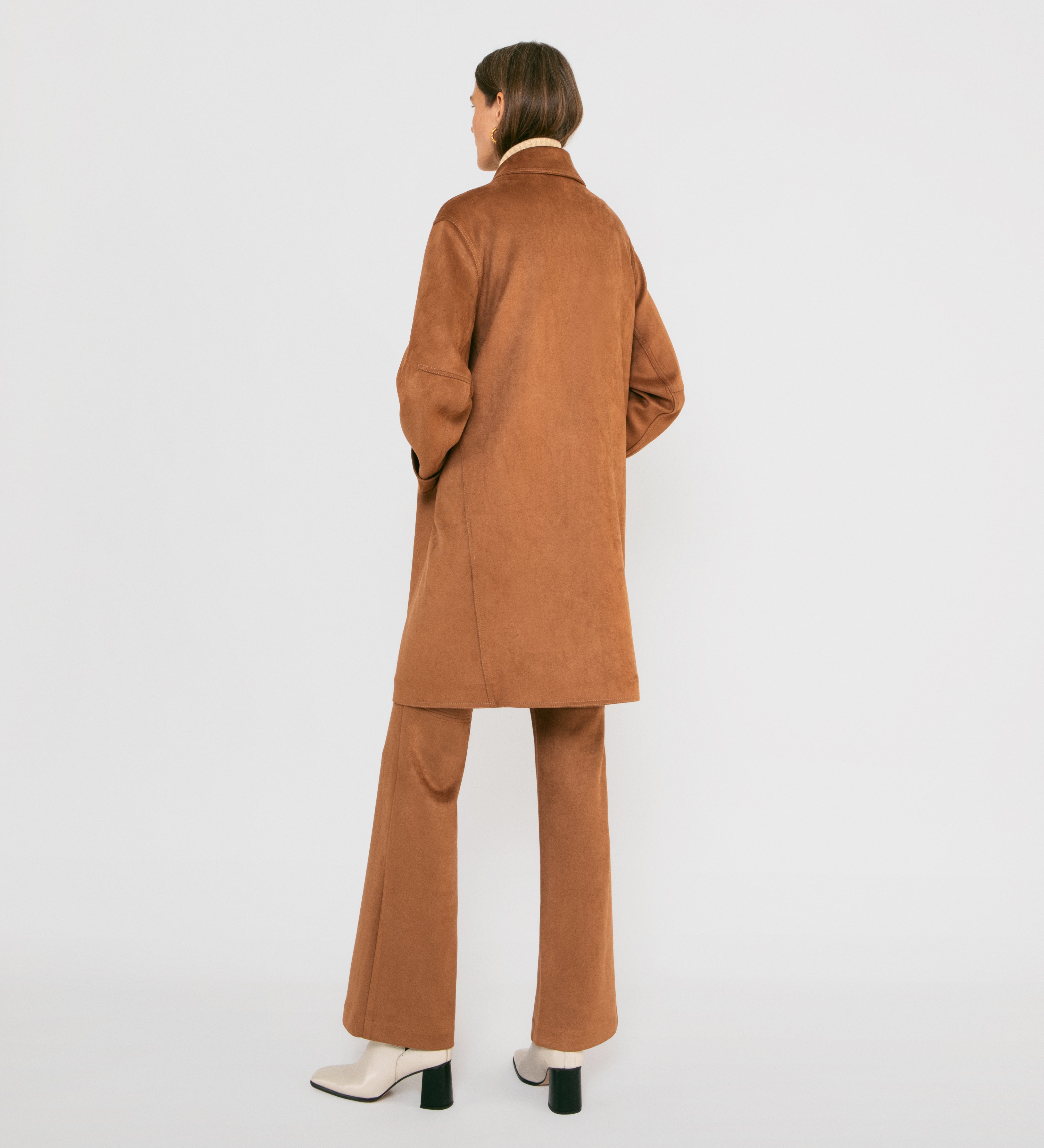 Abrigo antelina oversize