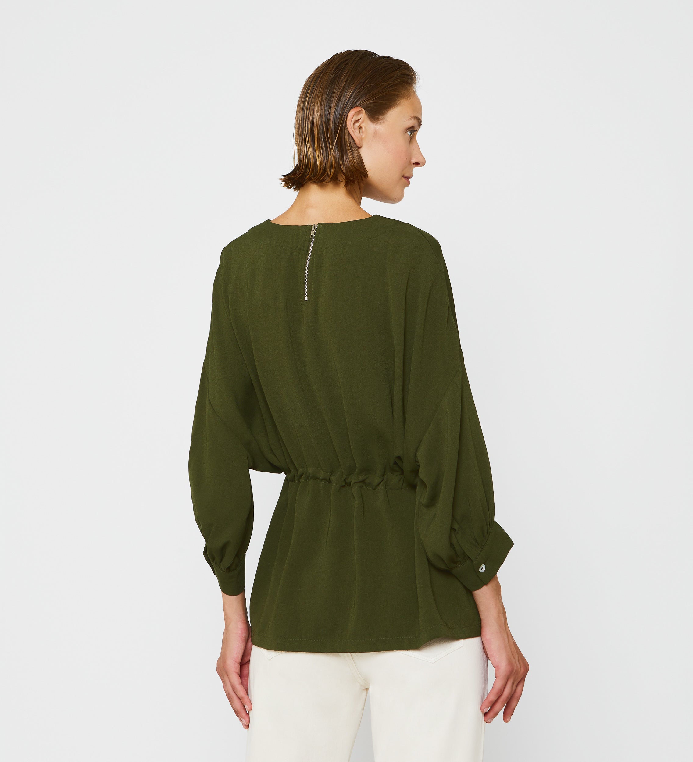 Blusón oversized ceñidor