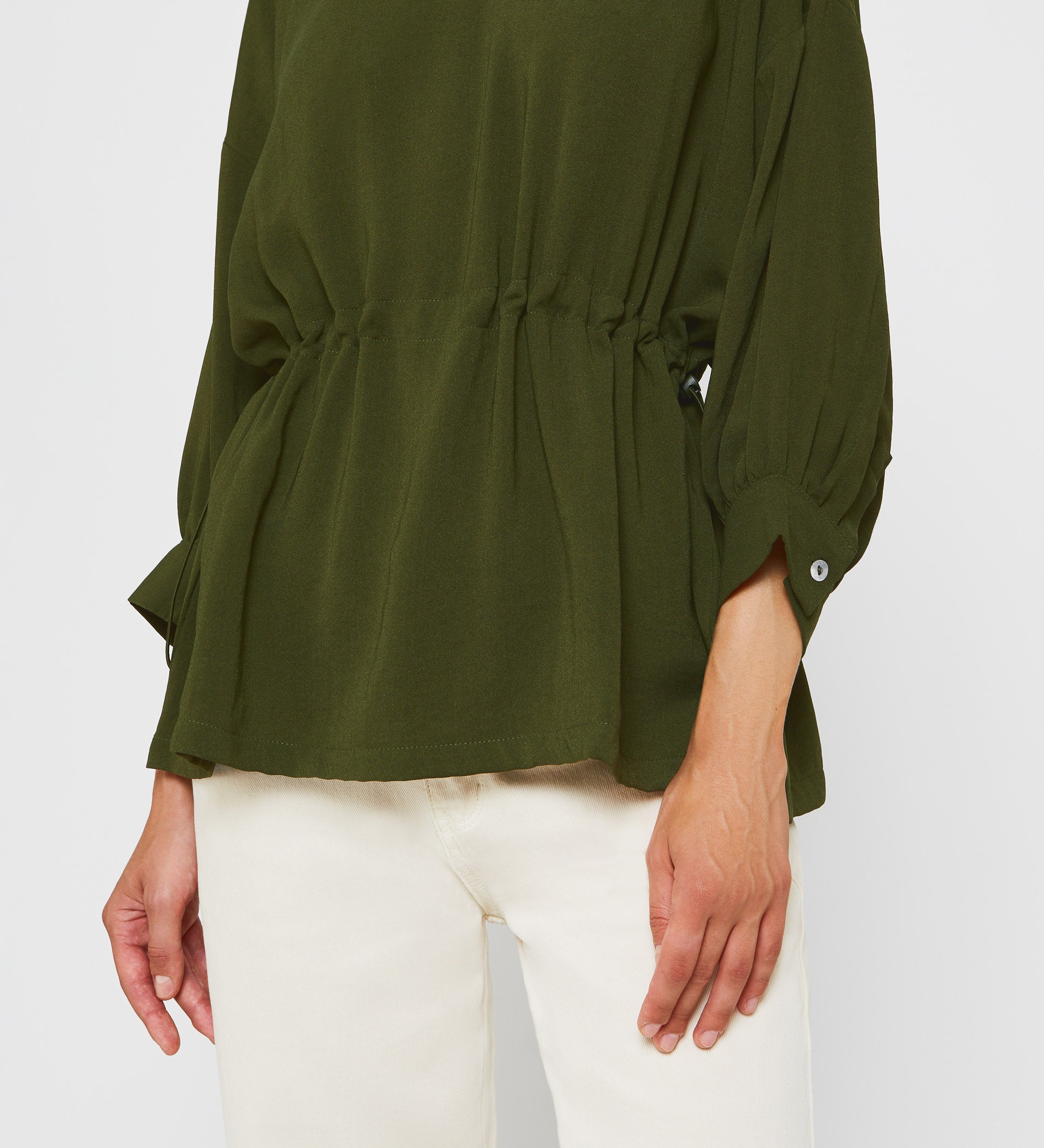 Blusón oversized ceñidor