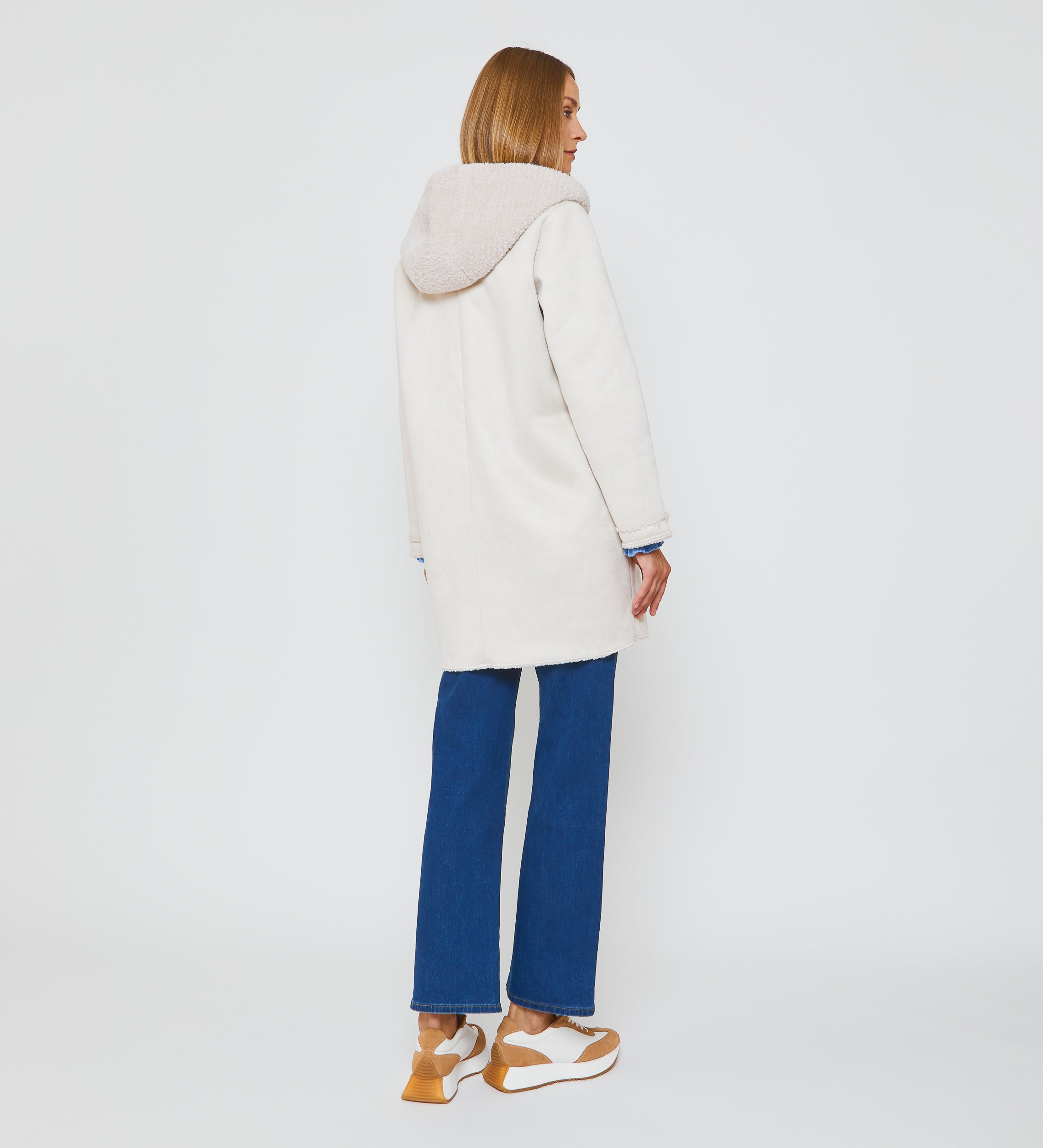 Chaquetón doblefaz capucha