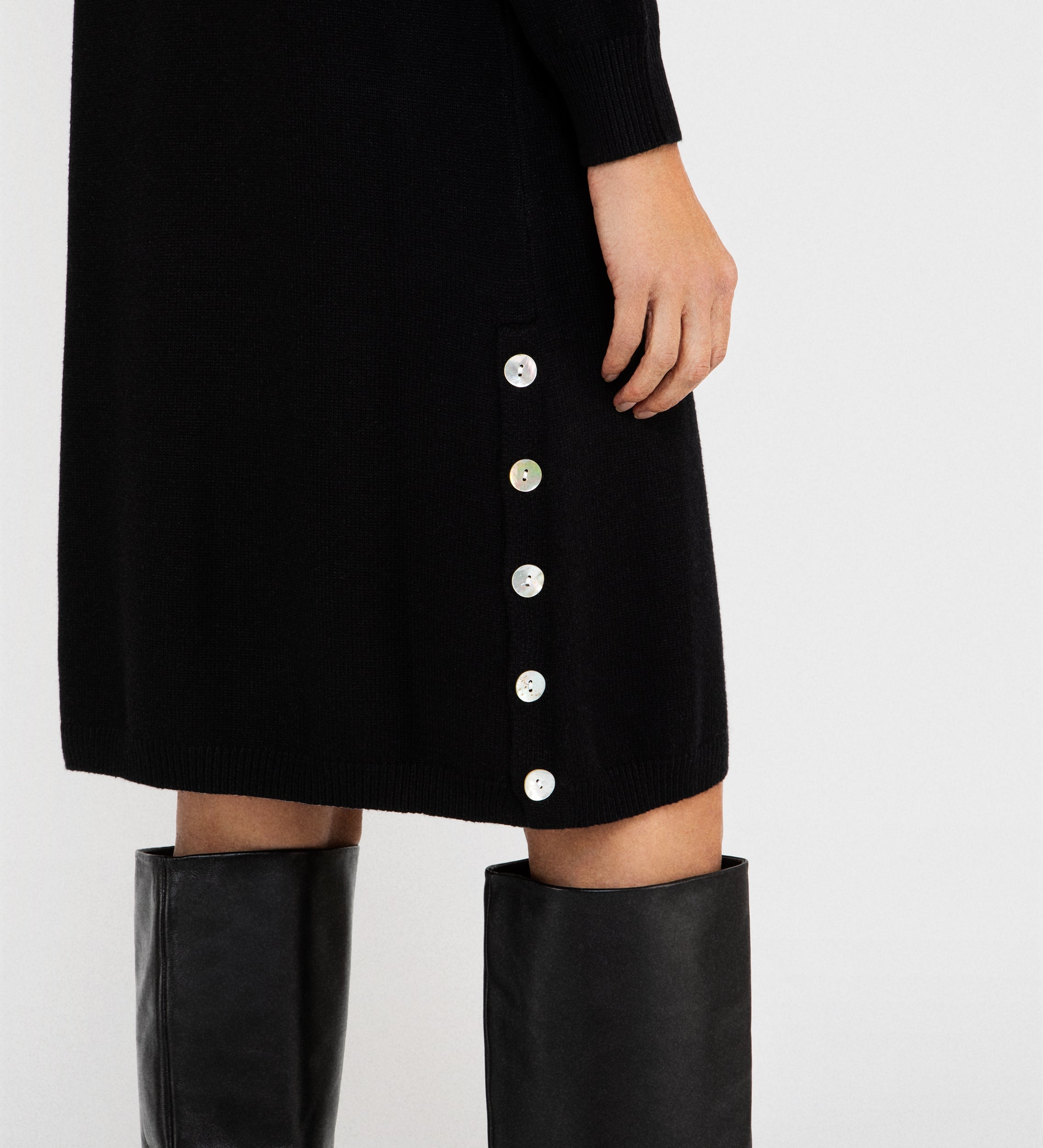 Vestido cuello alto