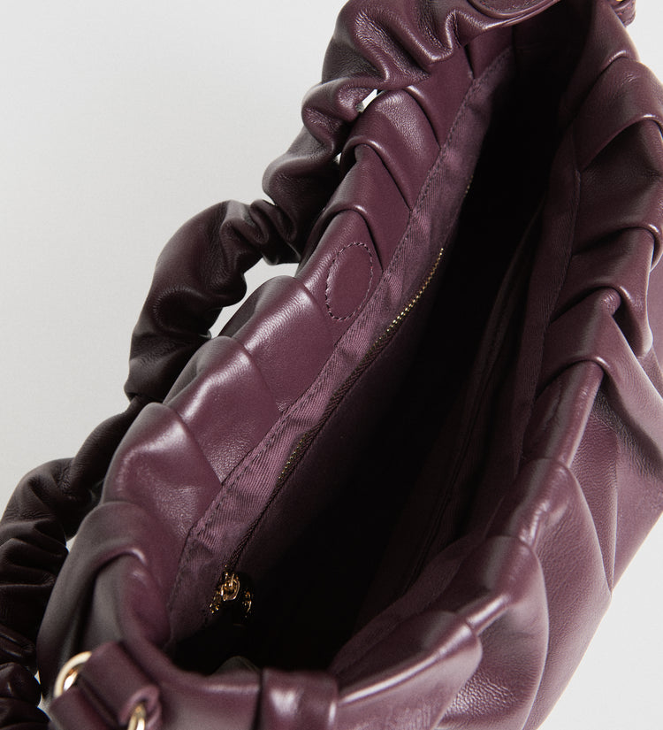 Sac en cuir drapé
