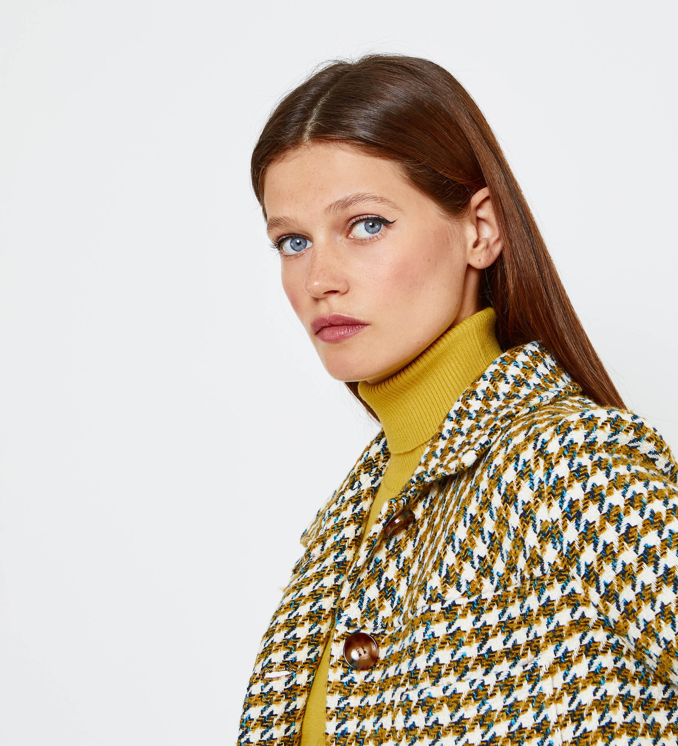 Chaqueta lana cuadros