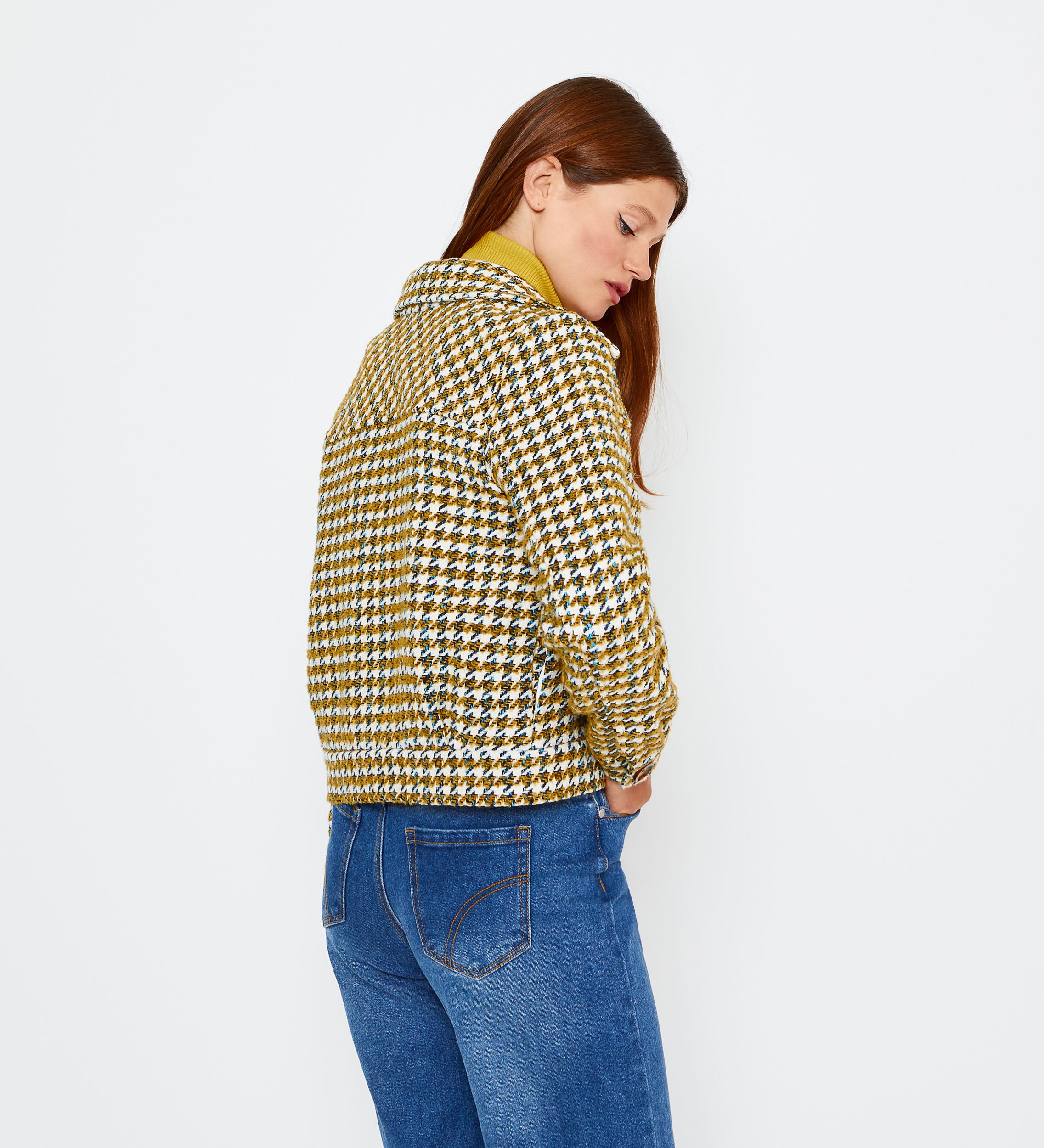 Chaqueta lana cuadros